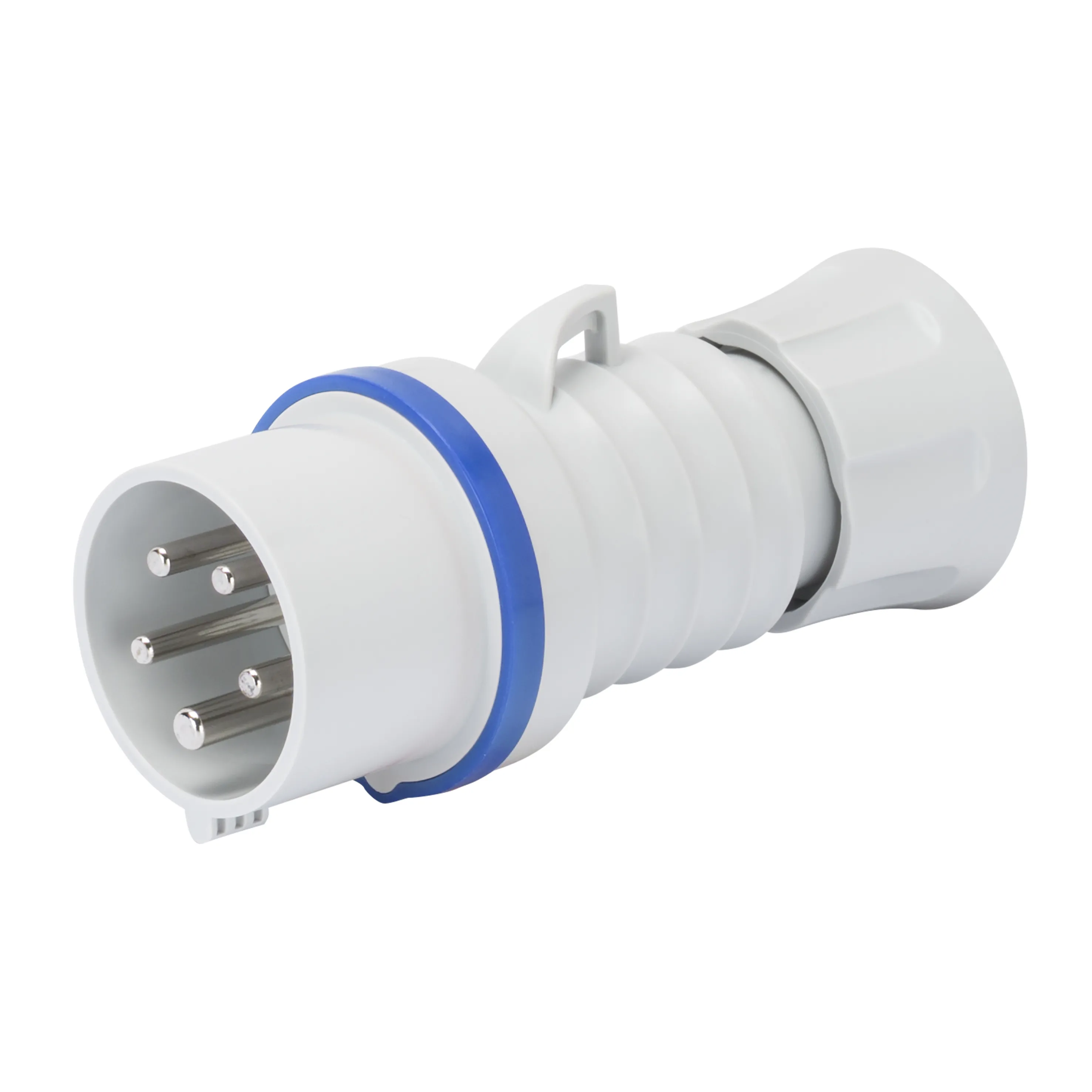 Fisa Dreapta HP Cu Invertor De Siguranta IP44/IP54 3P+N+E 32A 200-250V Albastru 9H Cablaj Cu Surub Gewiss GW60017WH