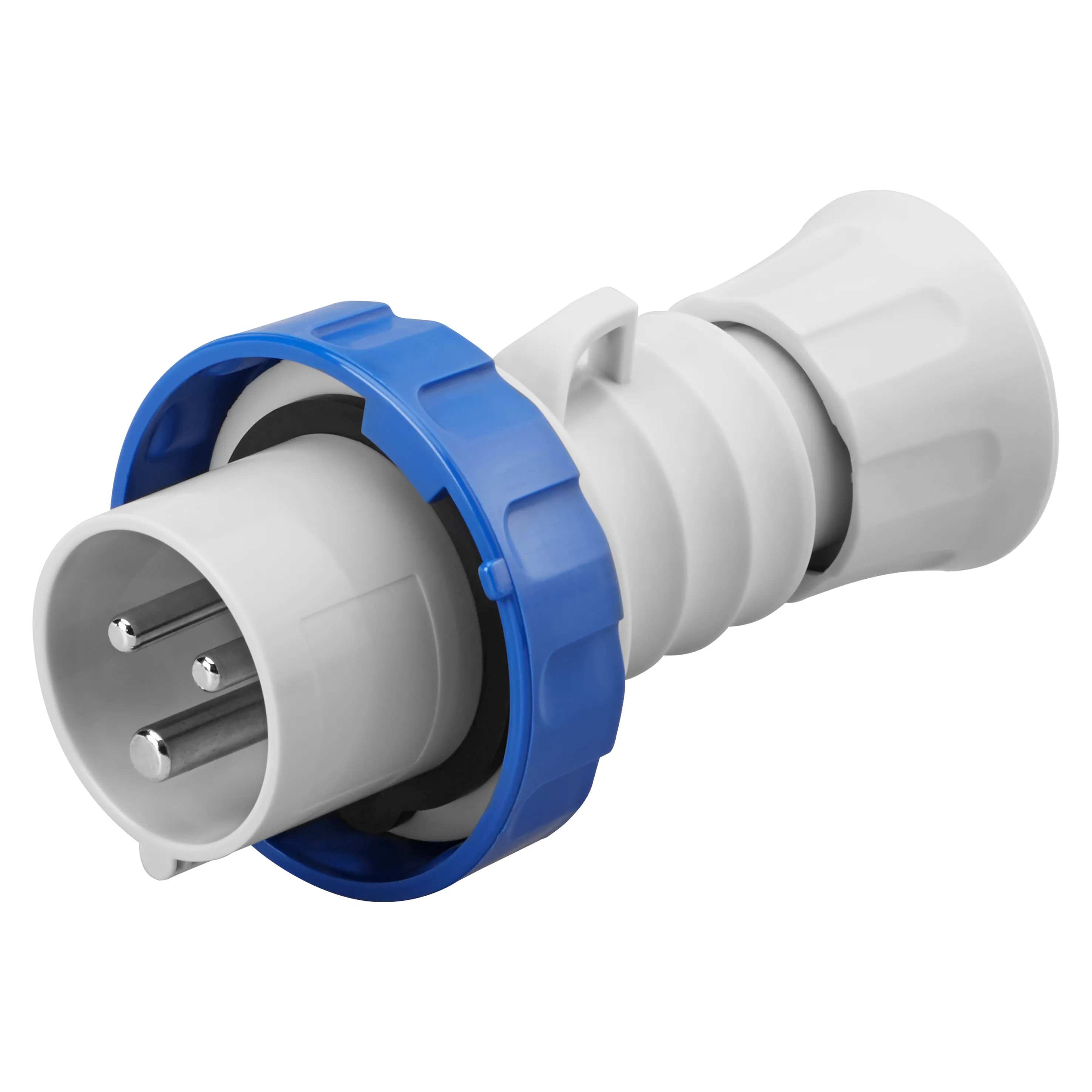 Fisa Dreapta HP IP66/IP67/IP68/IP69 2P+E 16A 200-250V 50/60Hz Albastru 6H Cablaj Cu Surub Gewiss GW60026H
