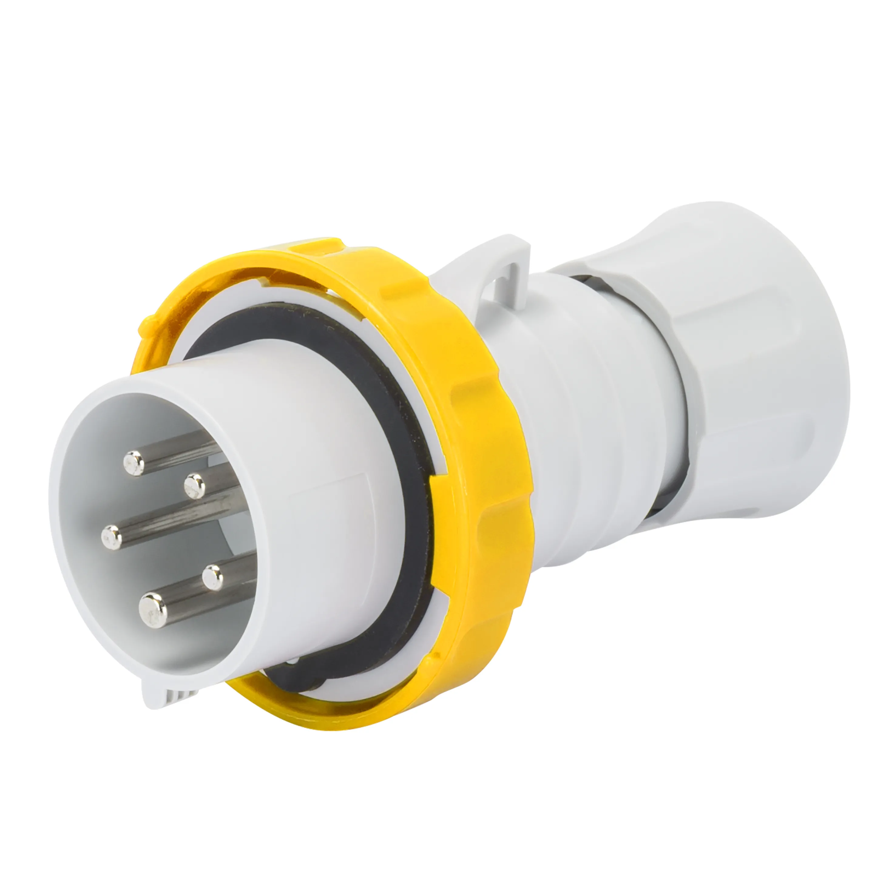 Fisa Dreapta HP IP66/IP67/IP68/IP69 3P+N+E 32A 100-130V 50/60Hz Galben 4H Cablaj Cu Surub Gewiss GW60036H
