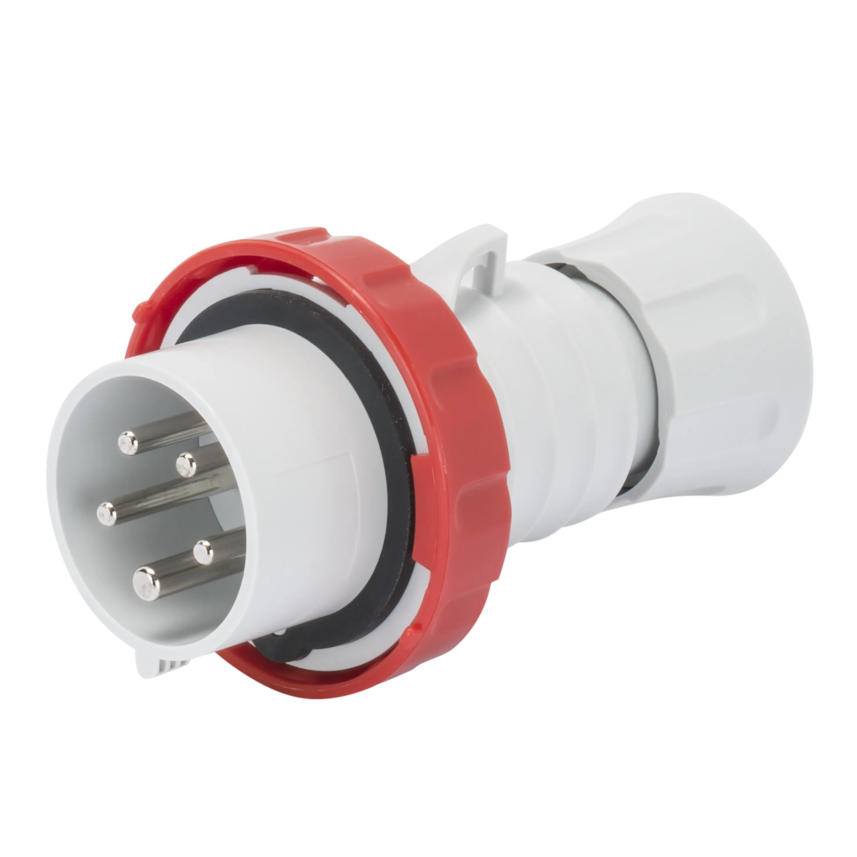 Fisa Dreapta HP Cu Invertor De Siguranta IP66/IP67/IP68/IP69 3P+N+E 32A 380-415V Rosu 6H Cablaj Cu Surub Gewiss GW60042WH