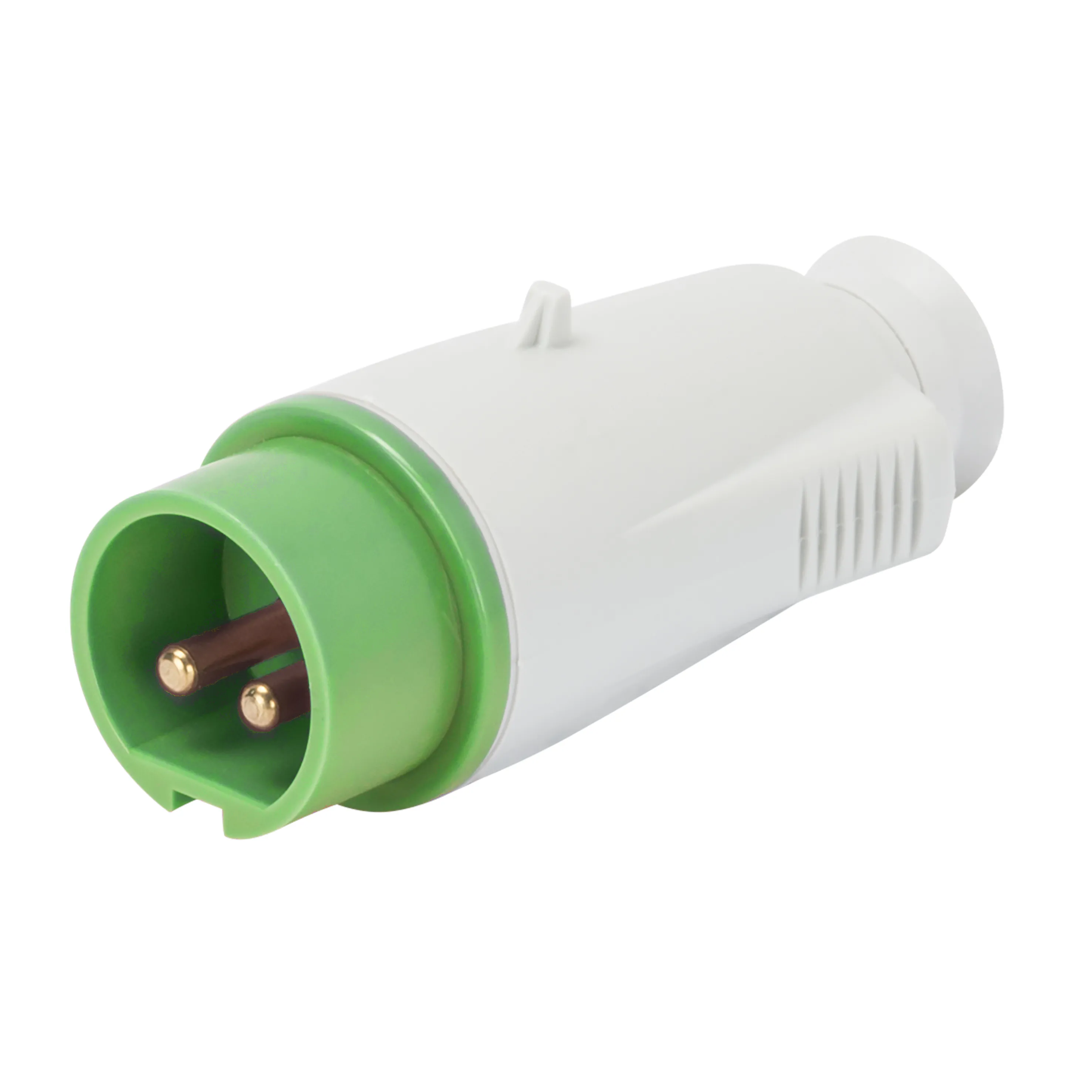 Fisa Dreapta IP44 2P 32A 20-25V Si 40-50V 100-200Hz Verde 4H Cablaj Cu Surub Gewiss GW60077
