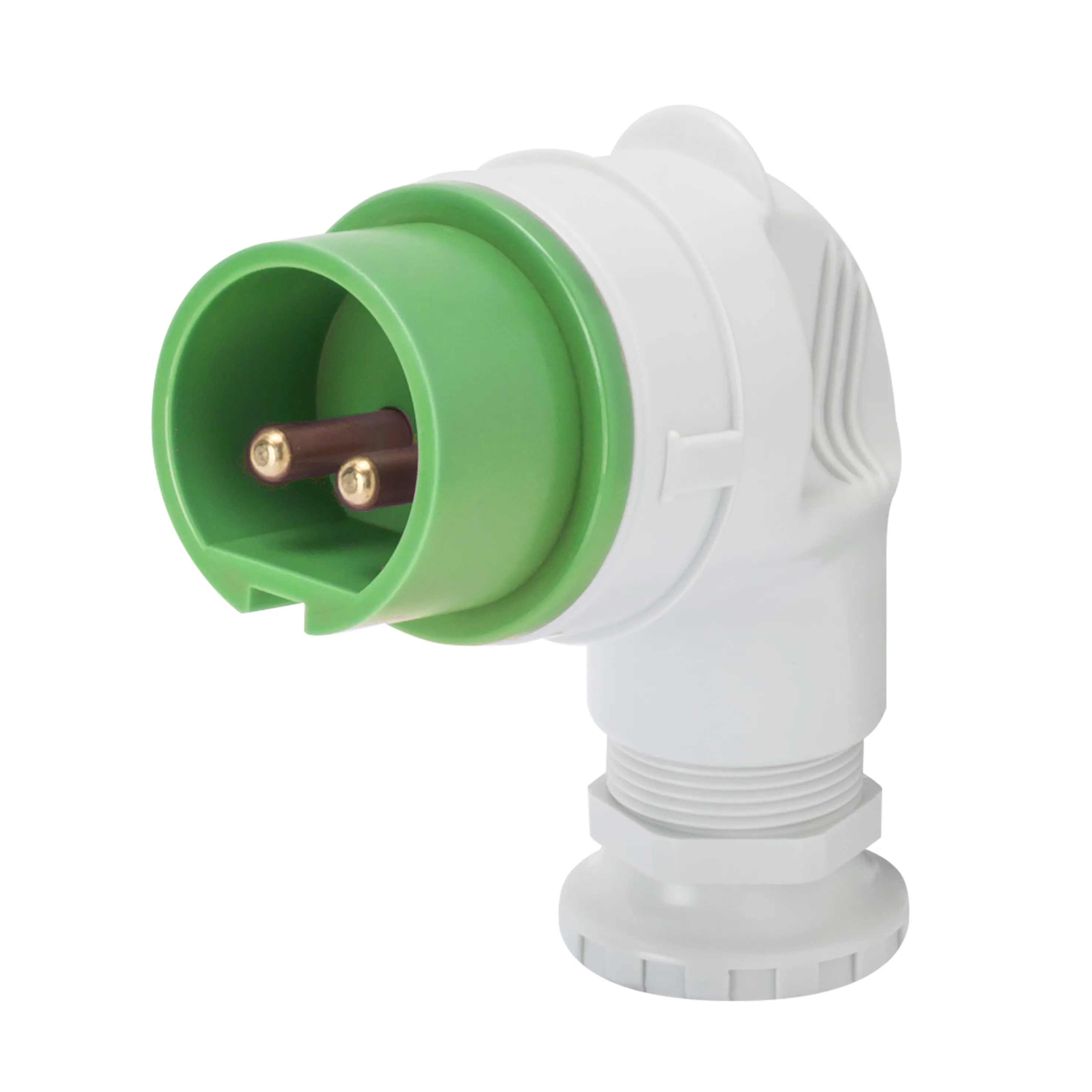 Fisa 90° IP44 3P 16A 20-25V Si 40-50V 100-200Hz Verde 4H Cablaj Cu Surub Gewiss GW60132
