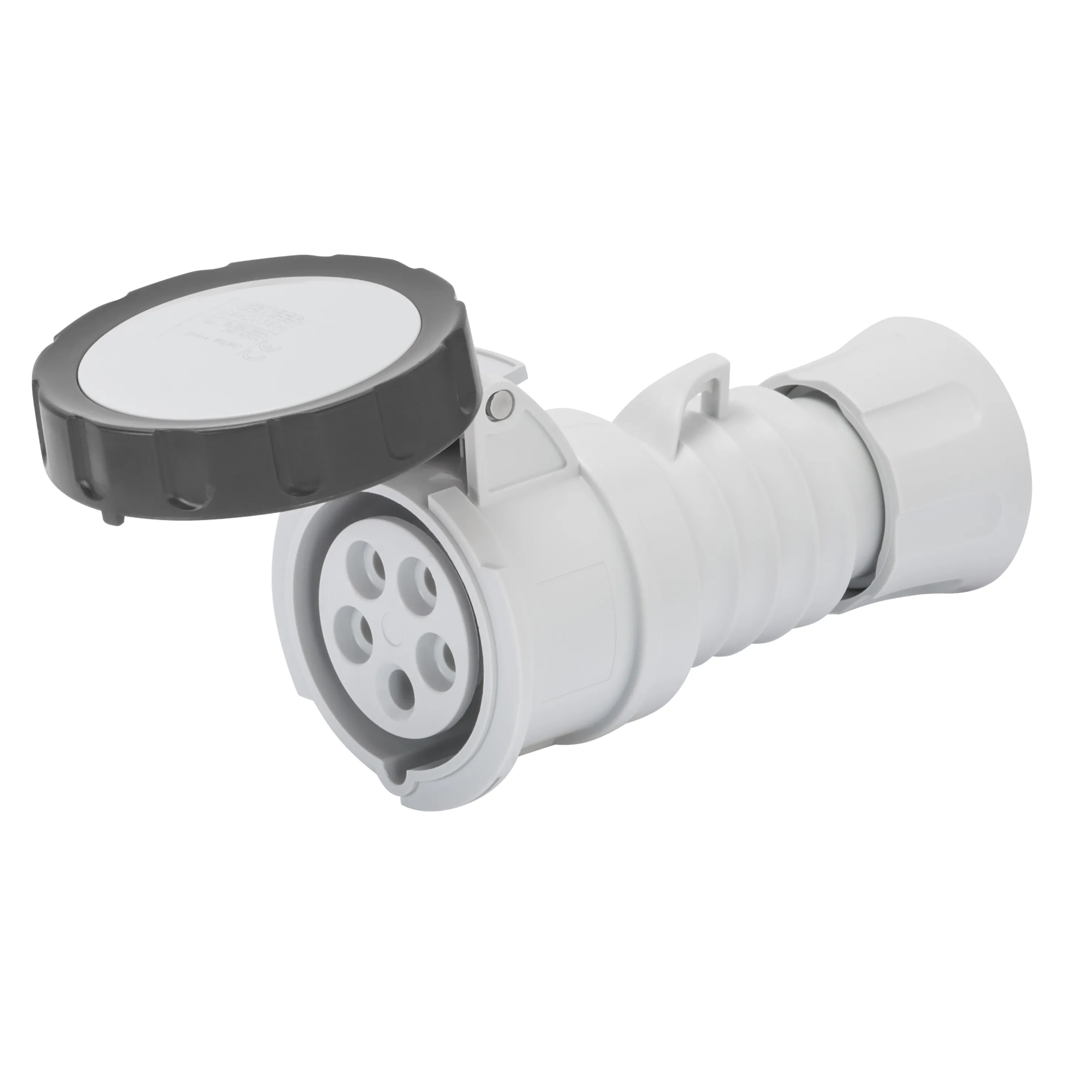 Priza Mobila Dreapta HP IP66/IP67/IP68/IP69 2P+E 16A 480-500V 50/60Hz Negru 7H Cablaj Cu Surub Gewiss GW62735H