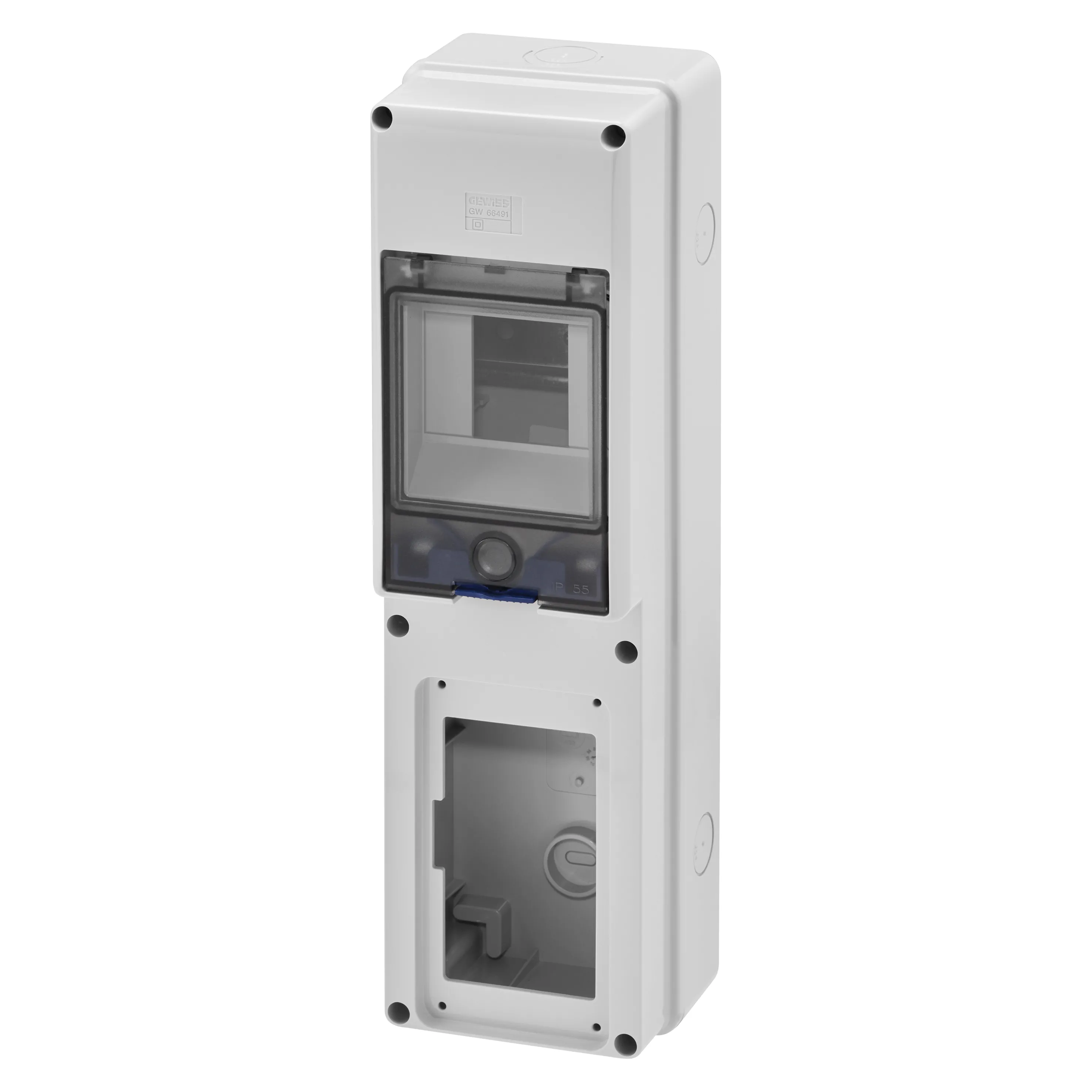 Placa pentru priza compacta fixa necablata 1 flanse pentru combibloc 16/32a gewiss gw66491