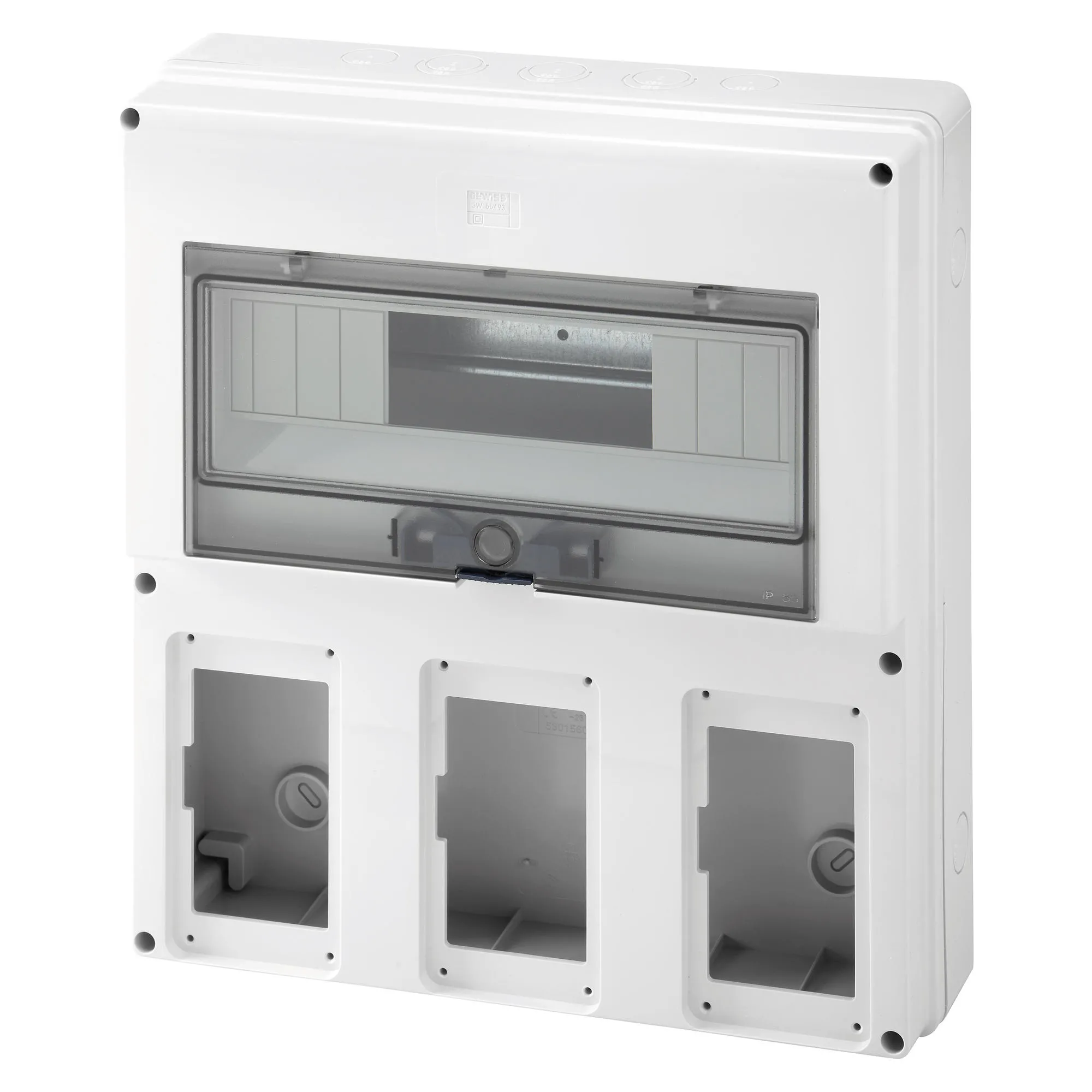 Placa Pentru Priza Compacta Fixa Necablata 3 Flanse Pentru Combibloc 16/32A Gewiss GW66493