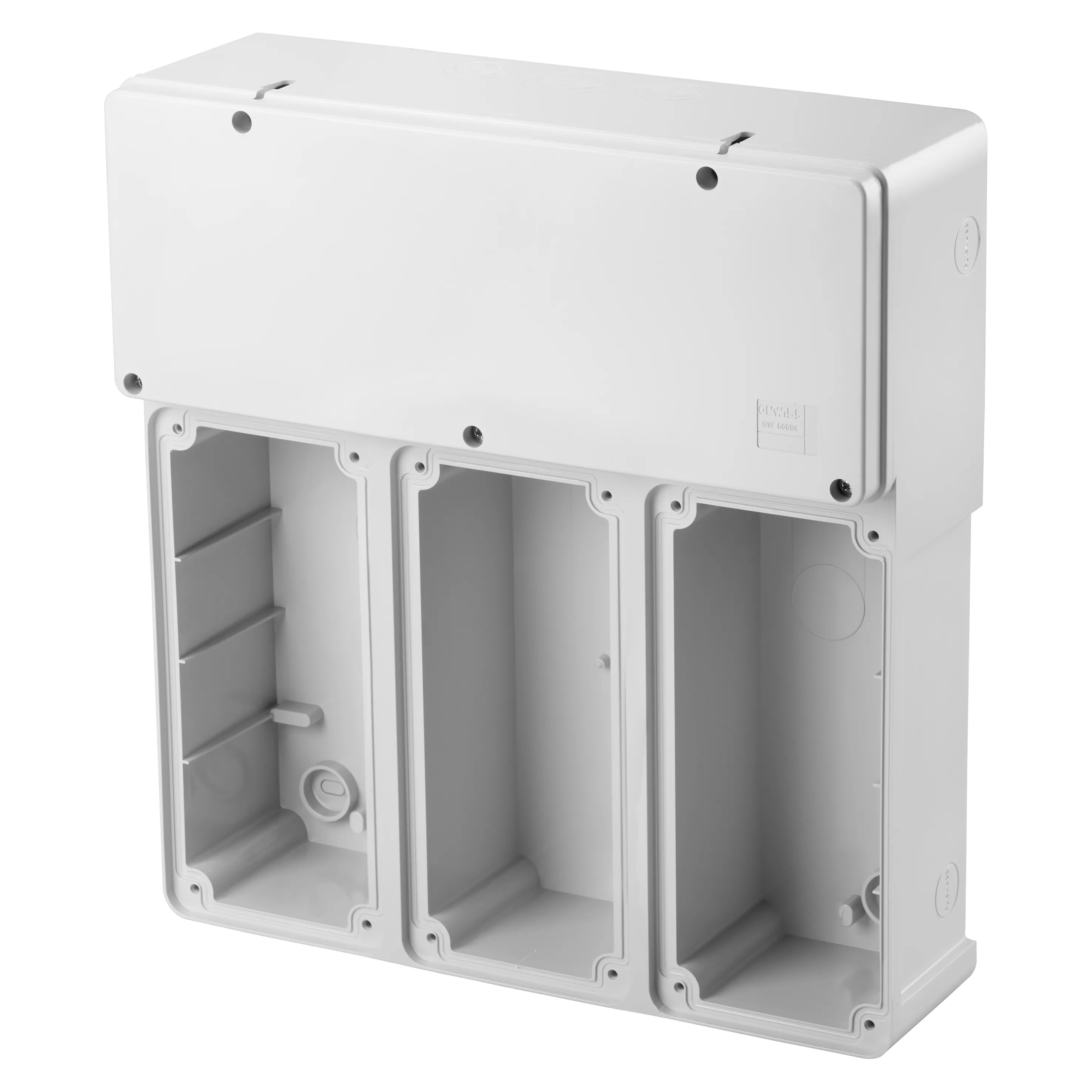 Baza Modulara Pentru Montarea Combinatiei De Prize Verticale Fixe 3 16/32A Sbf IP55 Gewiss GW66694