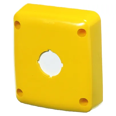 Capac Etans Pentru 1 Buton/Semnalizator 85X75 Mm Potrivit Pentru Buton Galben Gewiss GW66745