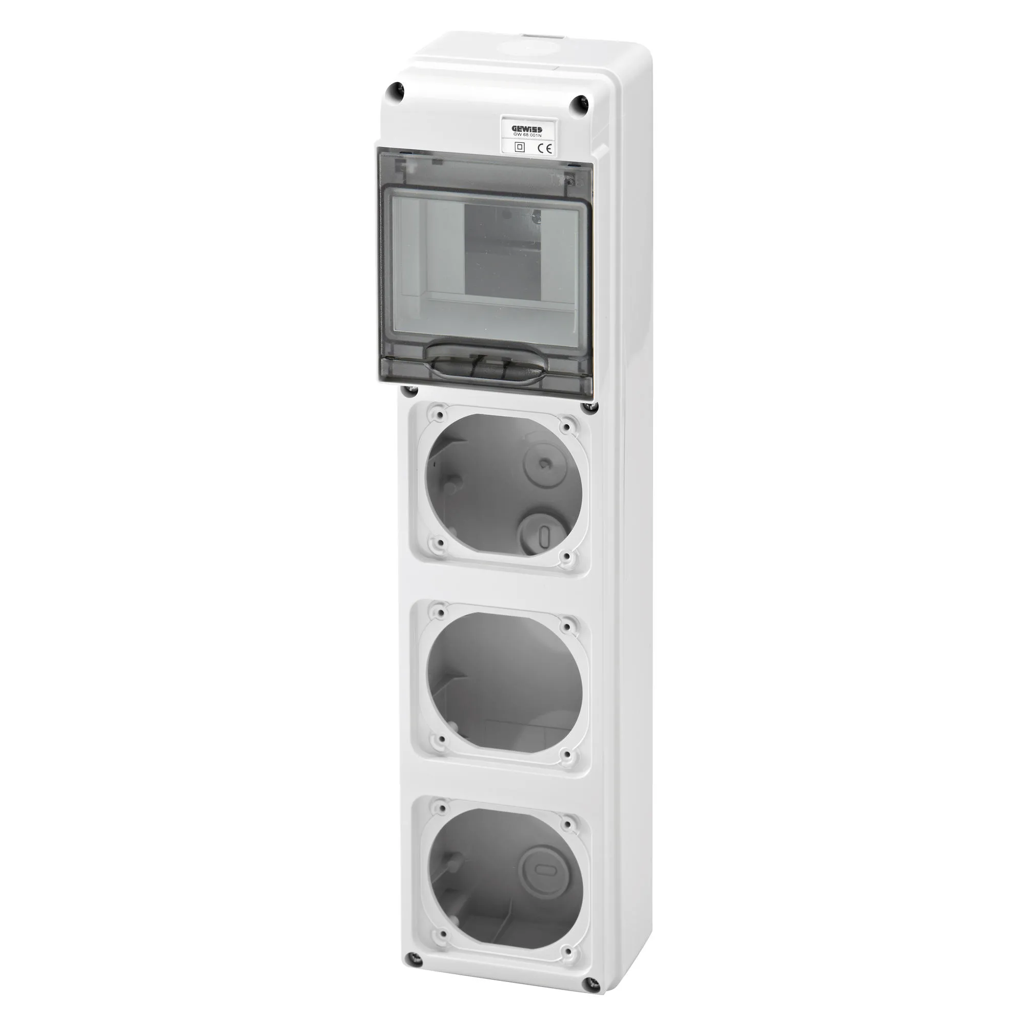 Tablou organiaze santier q-din 5 module 3 flanse iec 309 16a ip44/67 ip65 gewiss gw68001n
