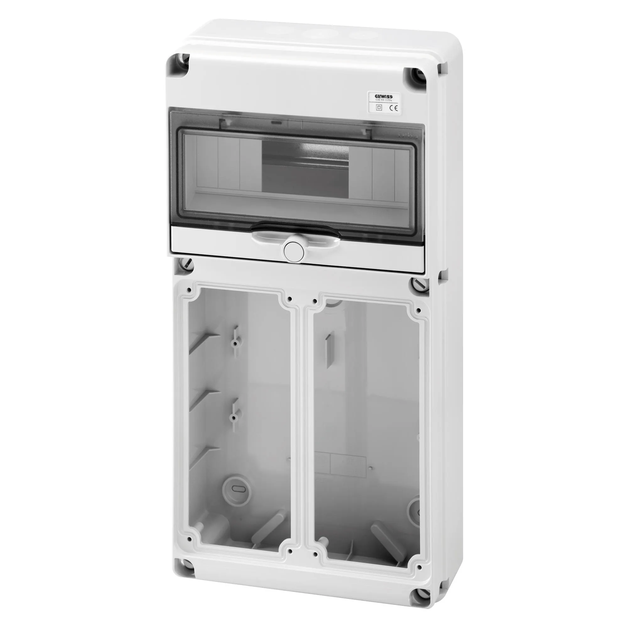 Tablou organiaze santier q-din 10 module 2 flanse 2 flanse verticale ib 16/32a ip65 gewiss gw68025n