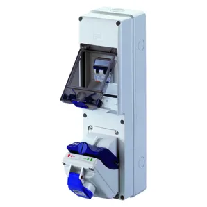 Combibloc Asd Montaj Aparent 1 Priza 2P+E 16A IP44 Gewiss GW66391
