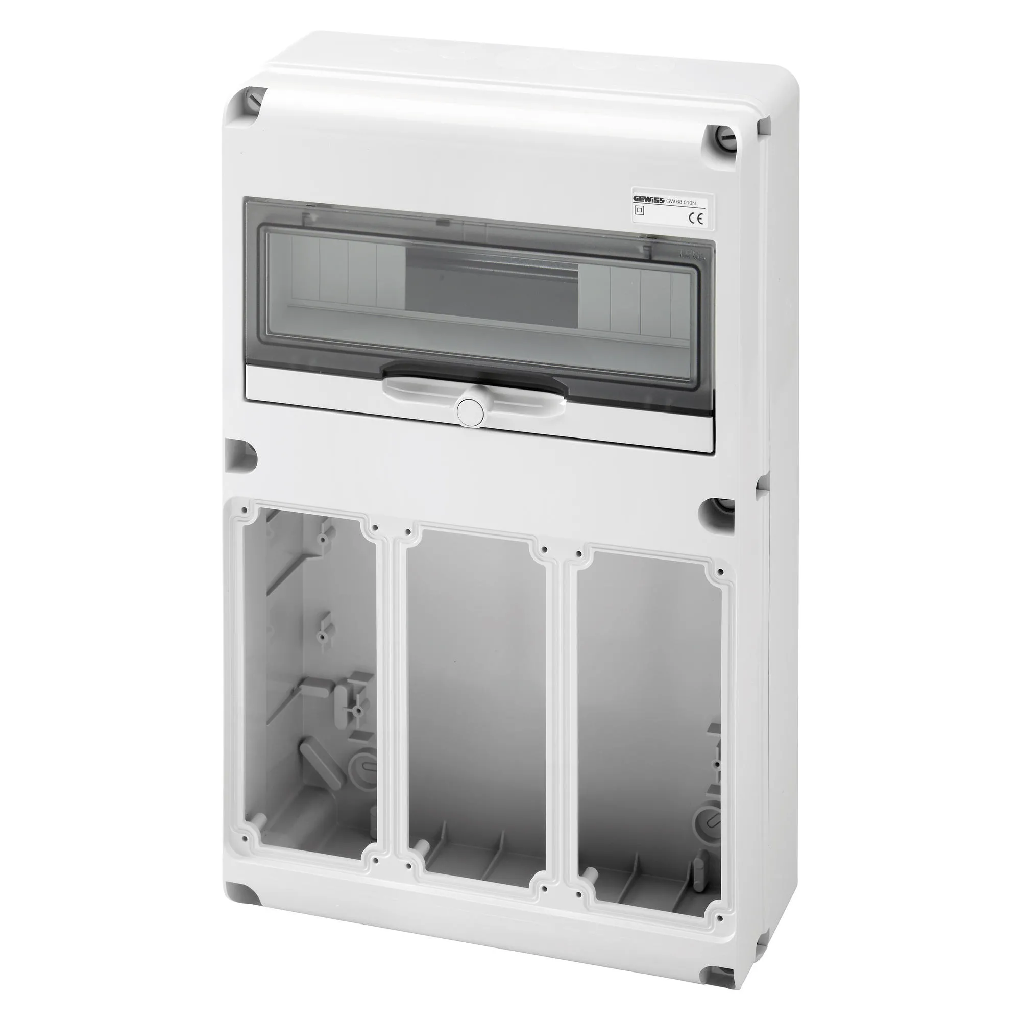 Tablou organiaze santier Q-Din 14 Module 3 Flanse 3 Flanse Verticale Interblocate 16/32A IP65 Gewiss GW68010N