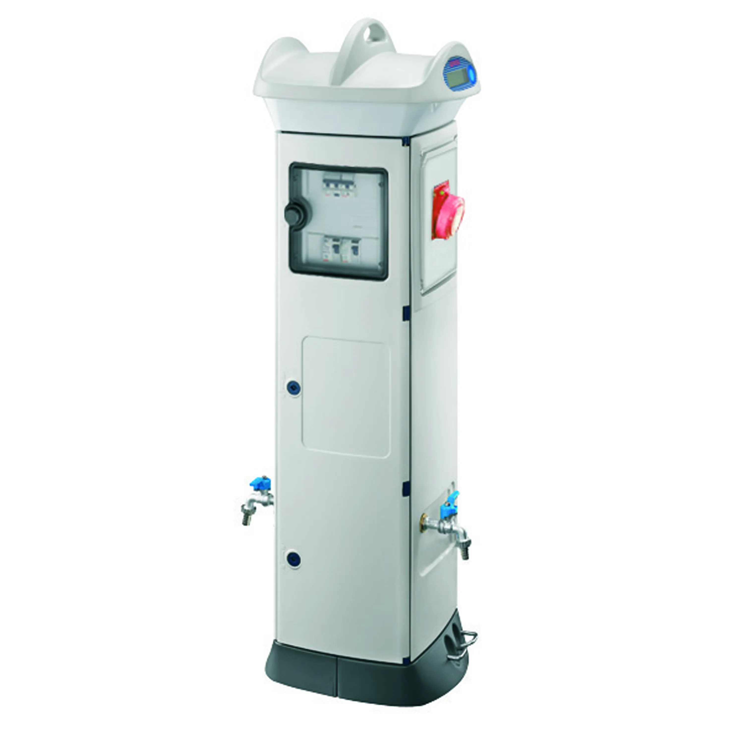 Qmc63C Cu Fir Management Electronic Centralizat Decuplare Fata Dubla 4 Prize 2P+E 32A  IP56 Alb Gewiss GW68878W