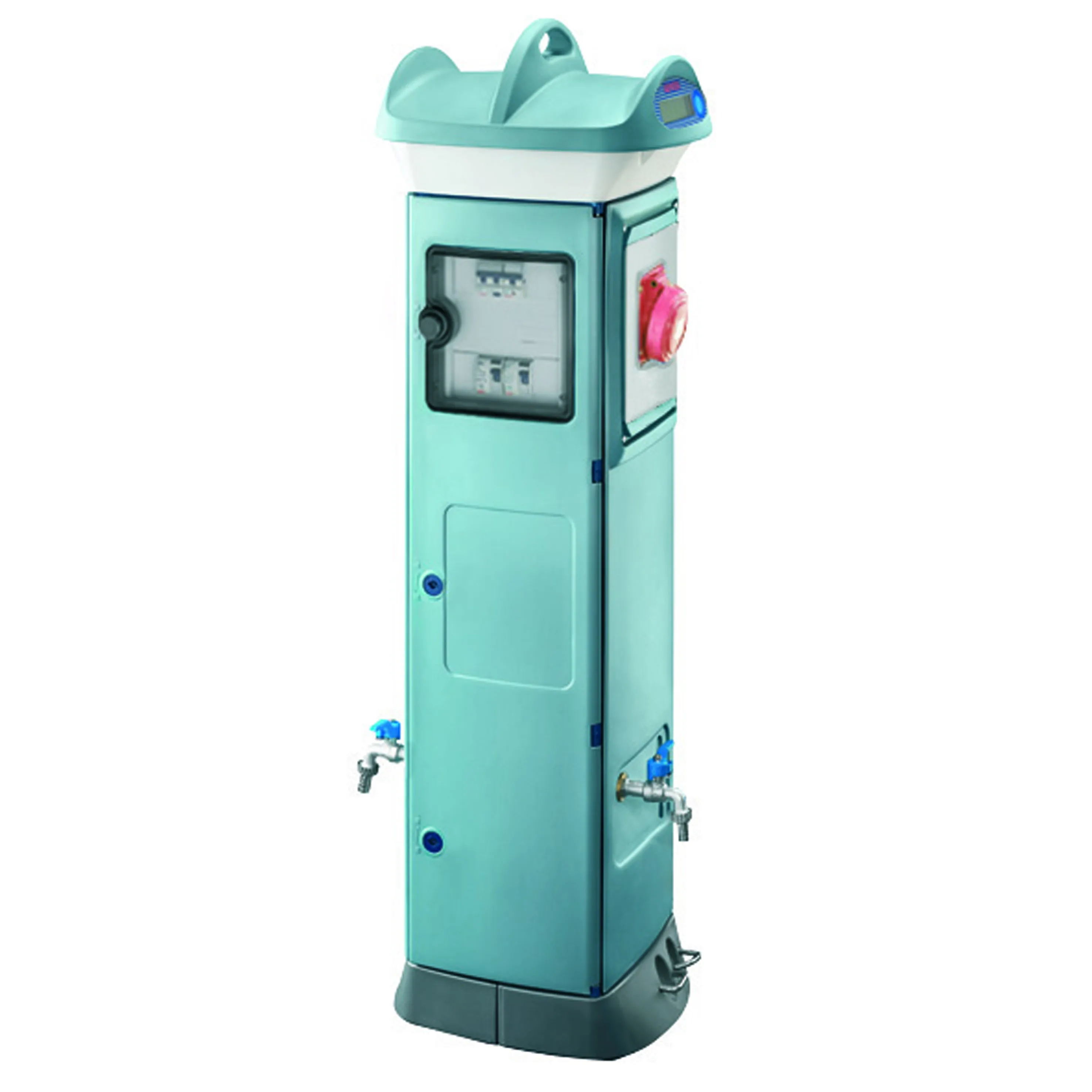 Qmc63C Cu Fir Management Electronic Centralizat Decolare Fata-Verso 1 Priza 3P+N+E 125A  IP56 Albastru Deschis Gewiss GW68875A