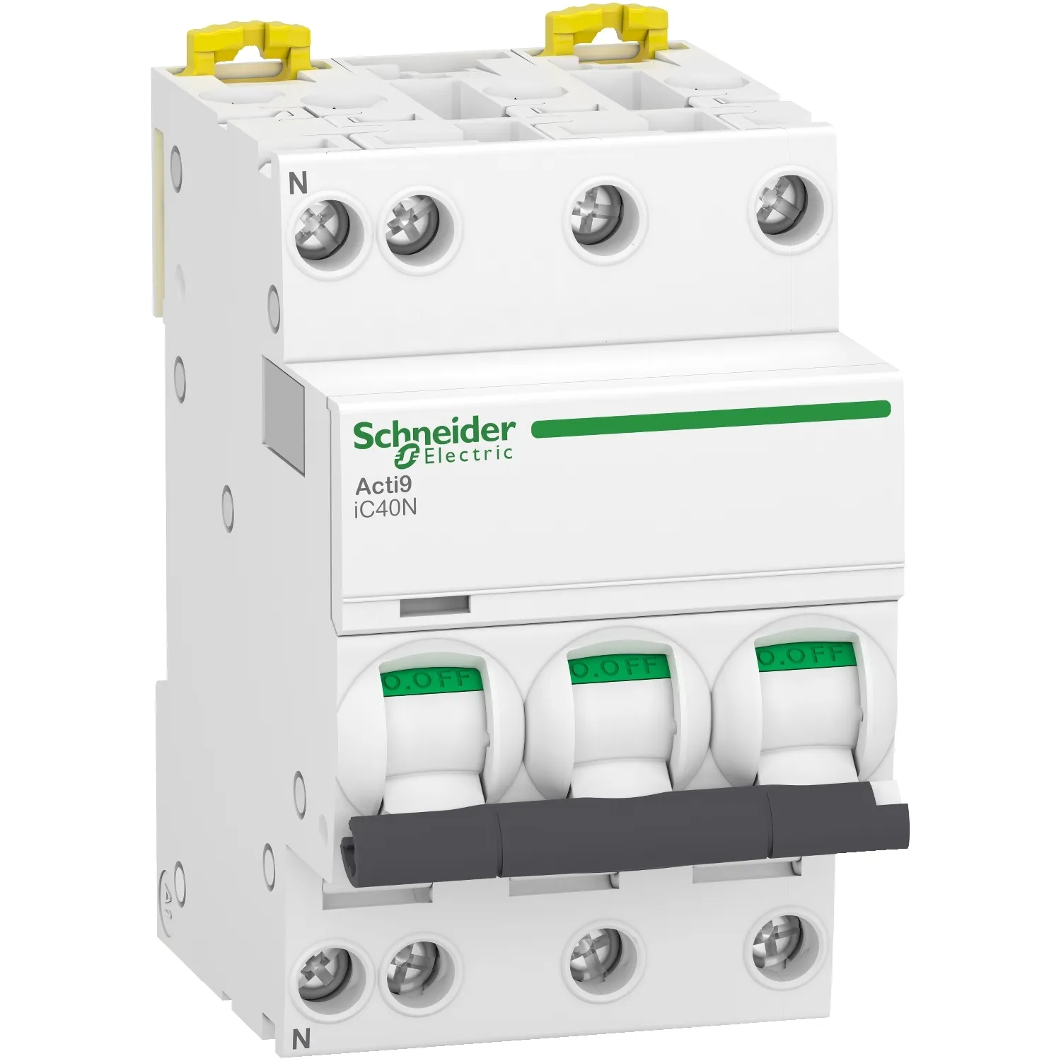 Acti9 iC40N Intreruptor automat 3P+N 25 A curba D 6000 A (IEC 60898-1) 10 kA (IEC 60947-2) Schneider A9P64725
