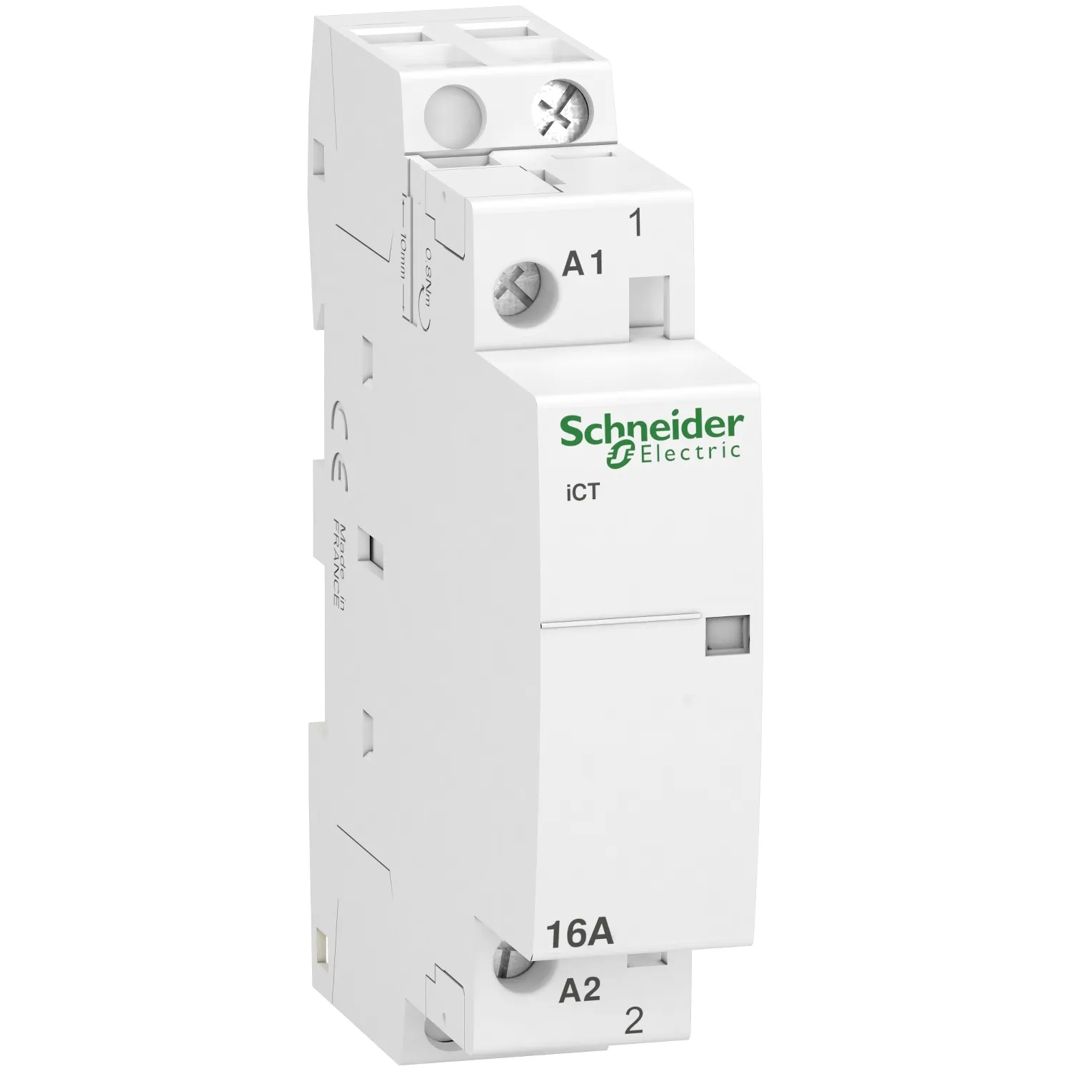 Contactor modular, Ict 16A, 1ND, un contact normal deschis, Bobina 12V 50Hz, Schneider, A9C22011 
