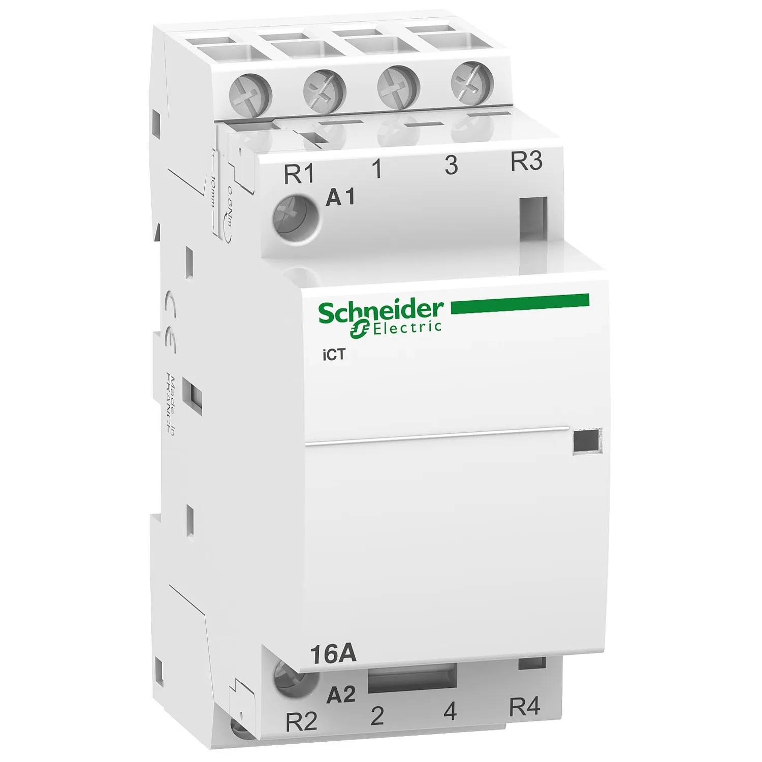 Contactor modular Ict 16A 2ND+2NI 2 contacte normal deschise + doua contacte normal inchise Bobina 220/240V 50Hz Schneider A9C22818