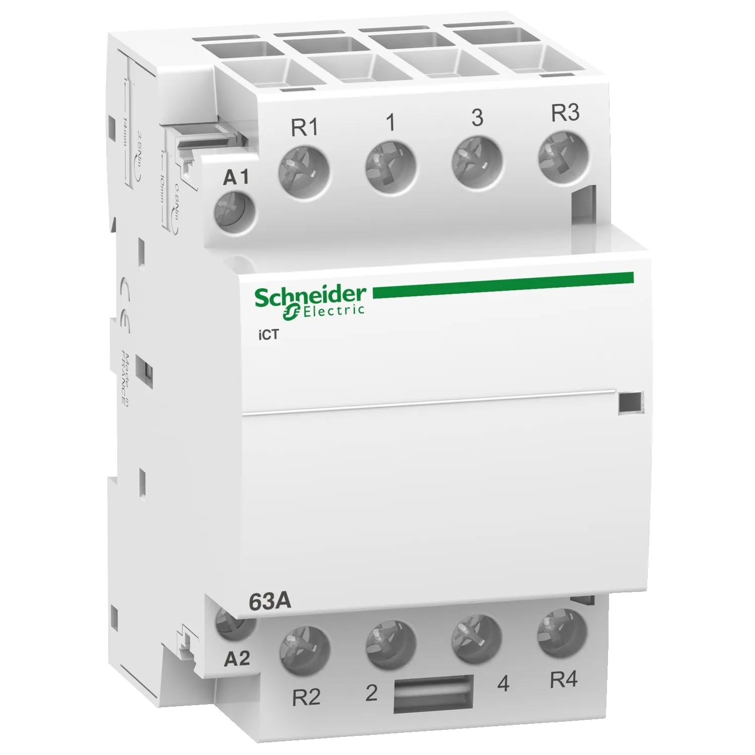 Contactor modular, Ict 63A, 4Ni, 4 contacte normal inchise, Bobina 220/240V 50Hz, Schneider, A9C20868 