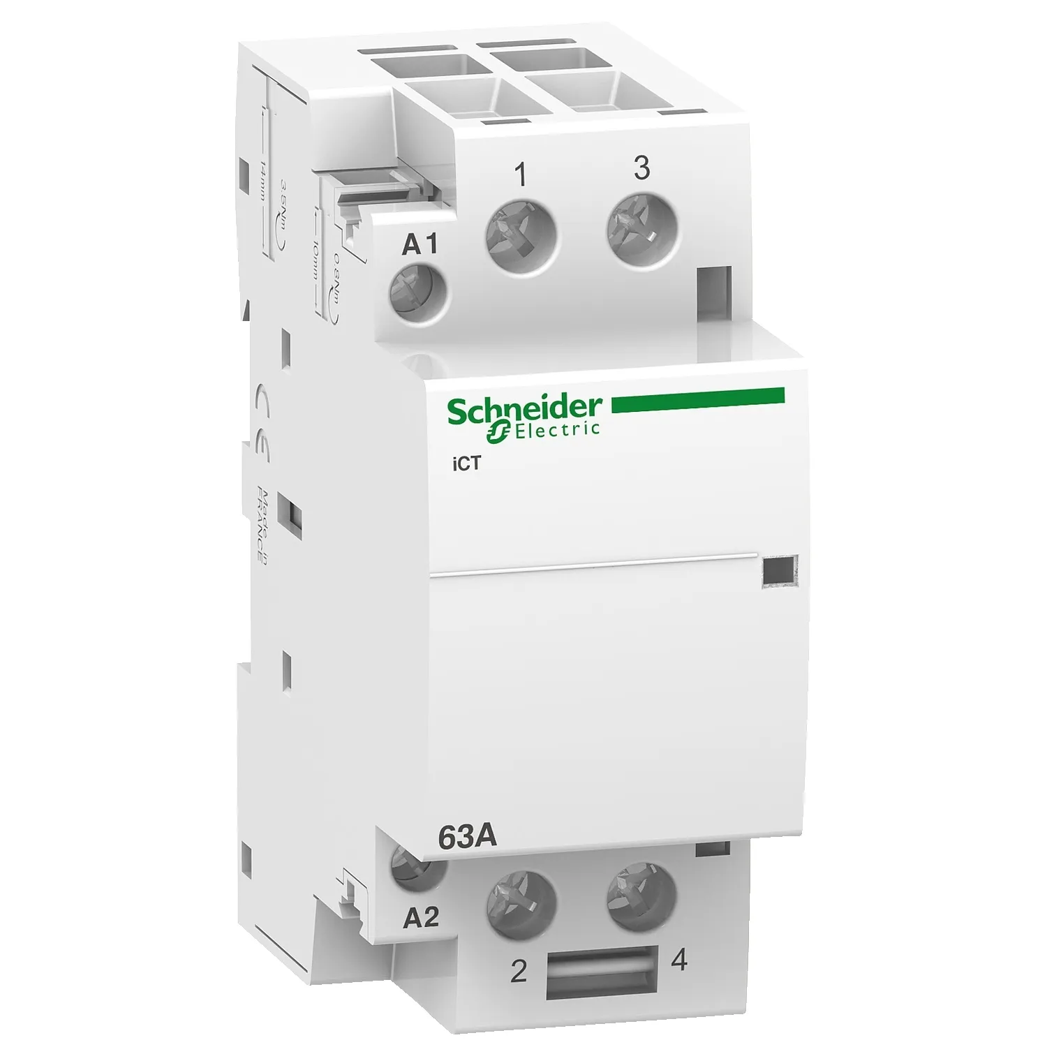 Contactor modular Ict 63A 2ND 2 contacte normal deschise Bobina 220/240V 50Hz Schneider A9C20862