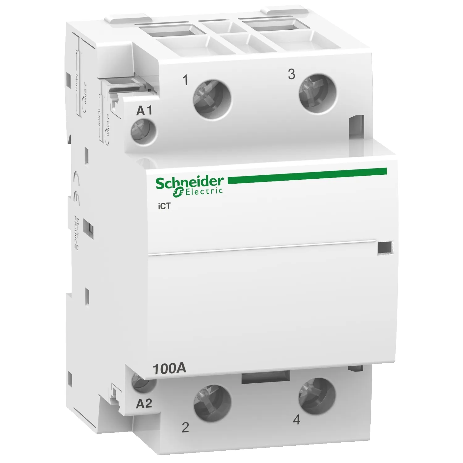 Contactor modular, ict 63a, 4ni, 4 contacte normal inchise, bobina 220/240v 50hz, schneider, a9c20882