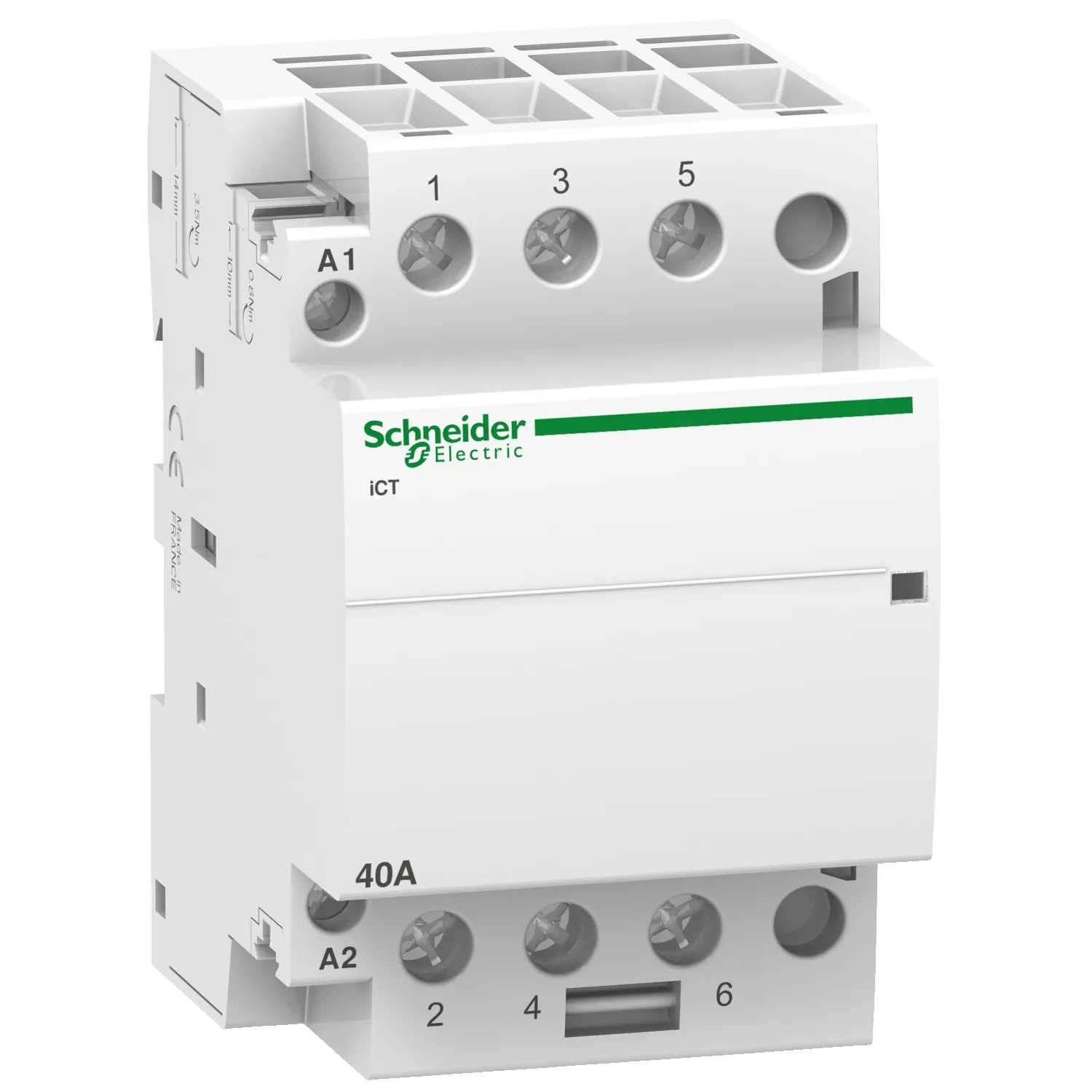 Contactor modular, ict 40a, 3nd, 3 contacte normal deschise, bobina 220, 240v 60hz, schneider, a9c20643