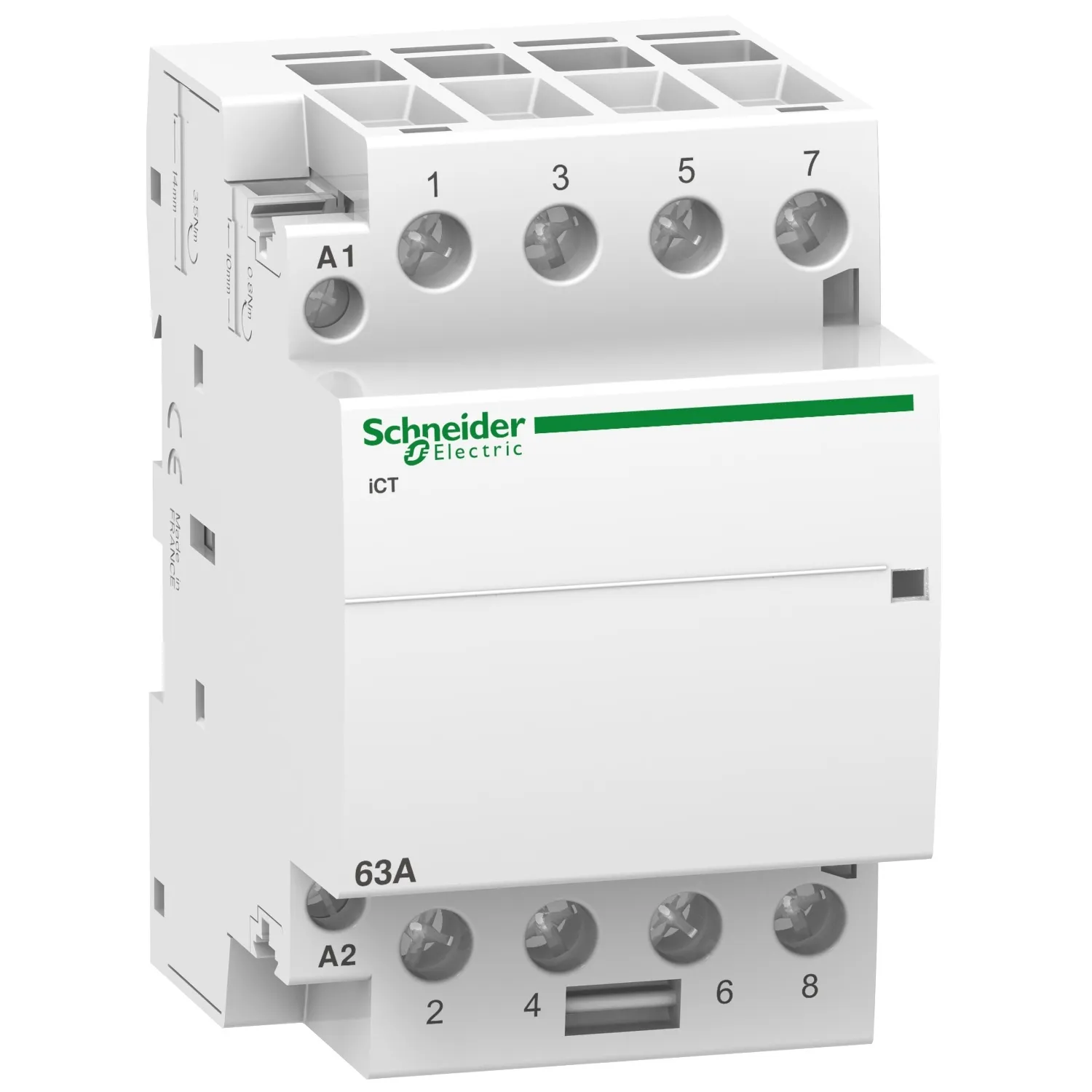 Contactor modular,  Ict 63A, 4ND, 4 contacte normal deschise, Bobina 24V 50Hz, Schneider, A9C20164 