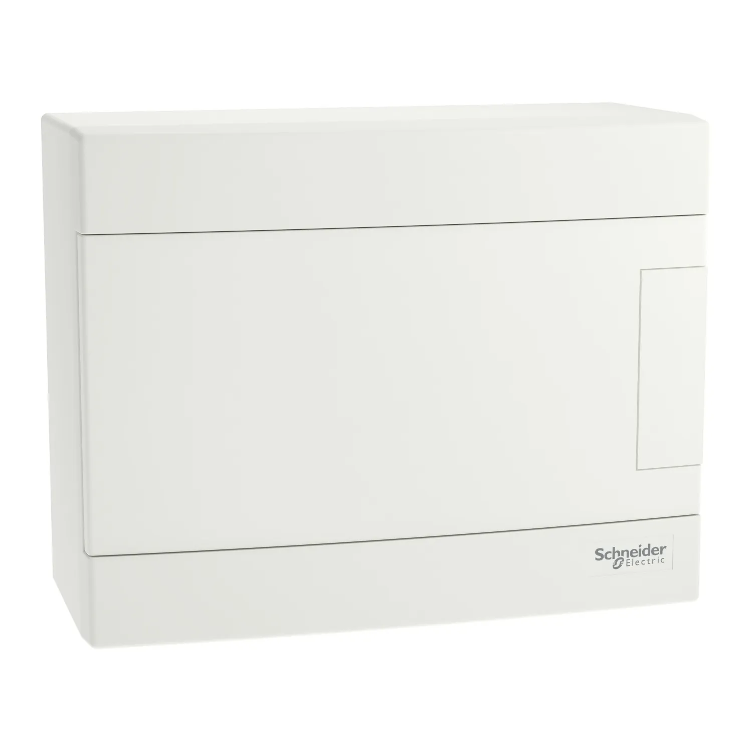 Easy9EU, Cofret cu montaj aparent, 1x8 Module, usa alba, cu 2 blocuri terminale EZ9EUD108