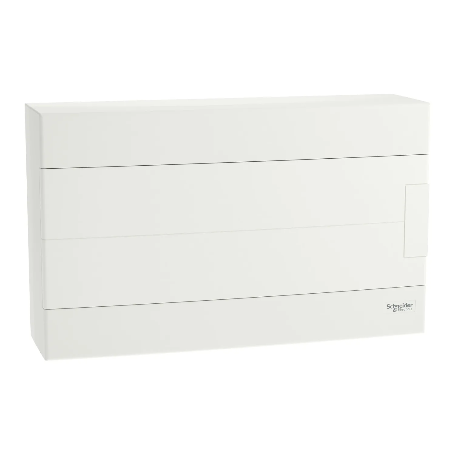 Easy9EU, Cofret cu montaj aparent, 1x18 Module, usa alba, cu 2 blocuri terminale EZ9EUD118
