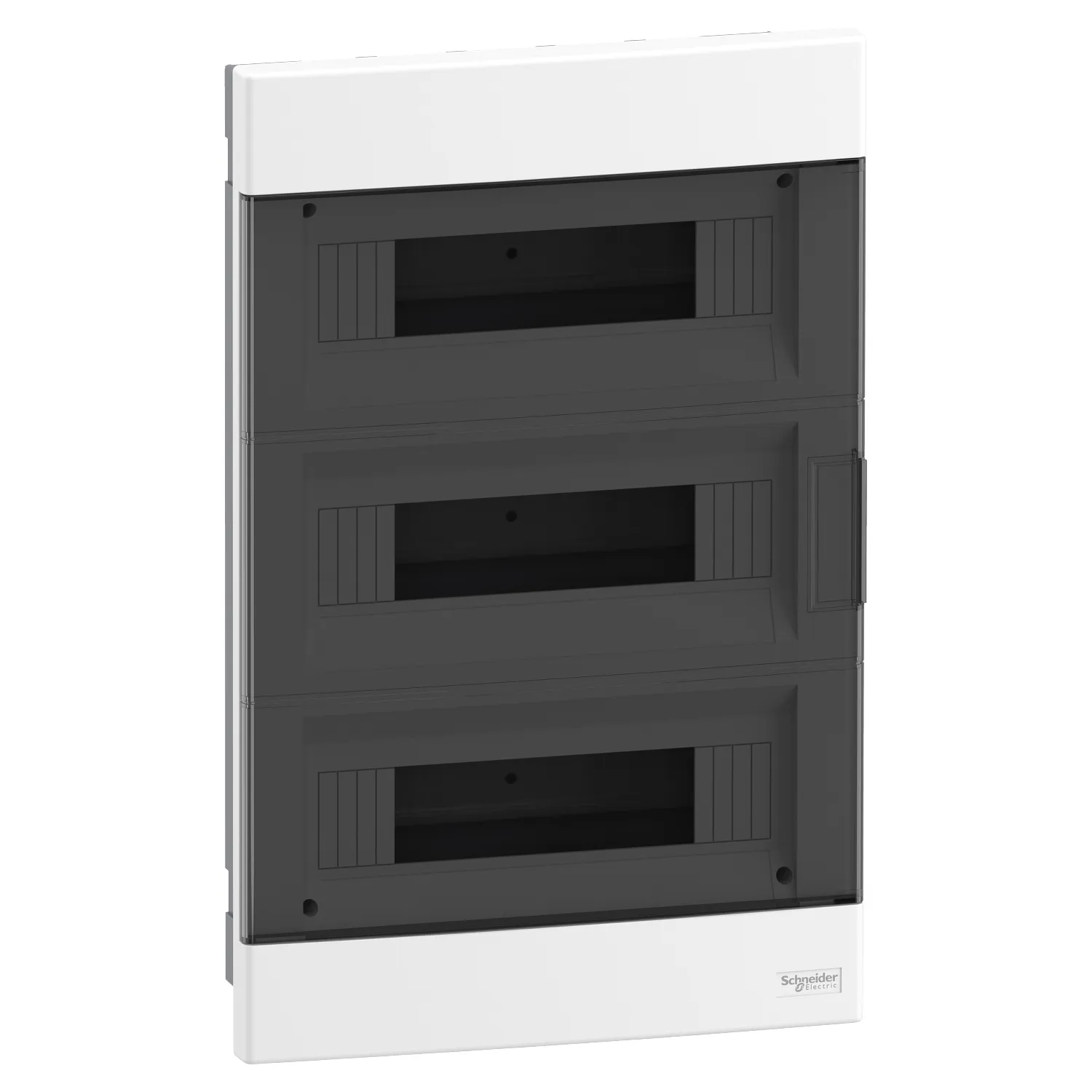 Easy9EU, Cofret cu montaj incastrat, 3x12 Module, usa fumurie, cu 2 blocuri terminale EZ9EUA312