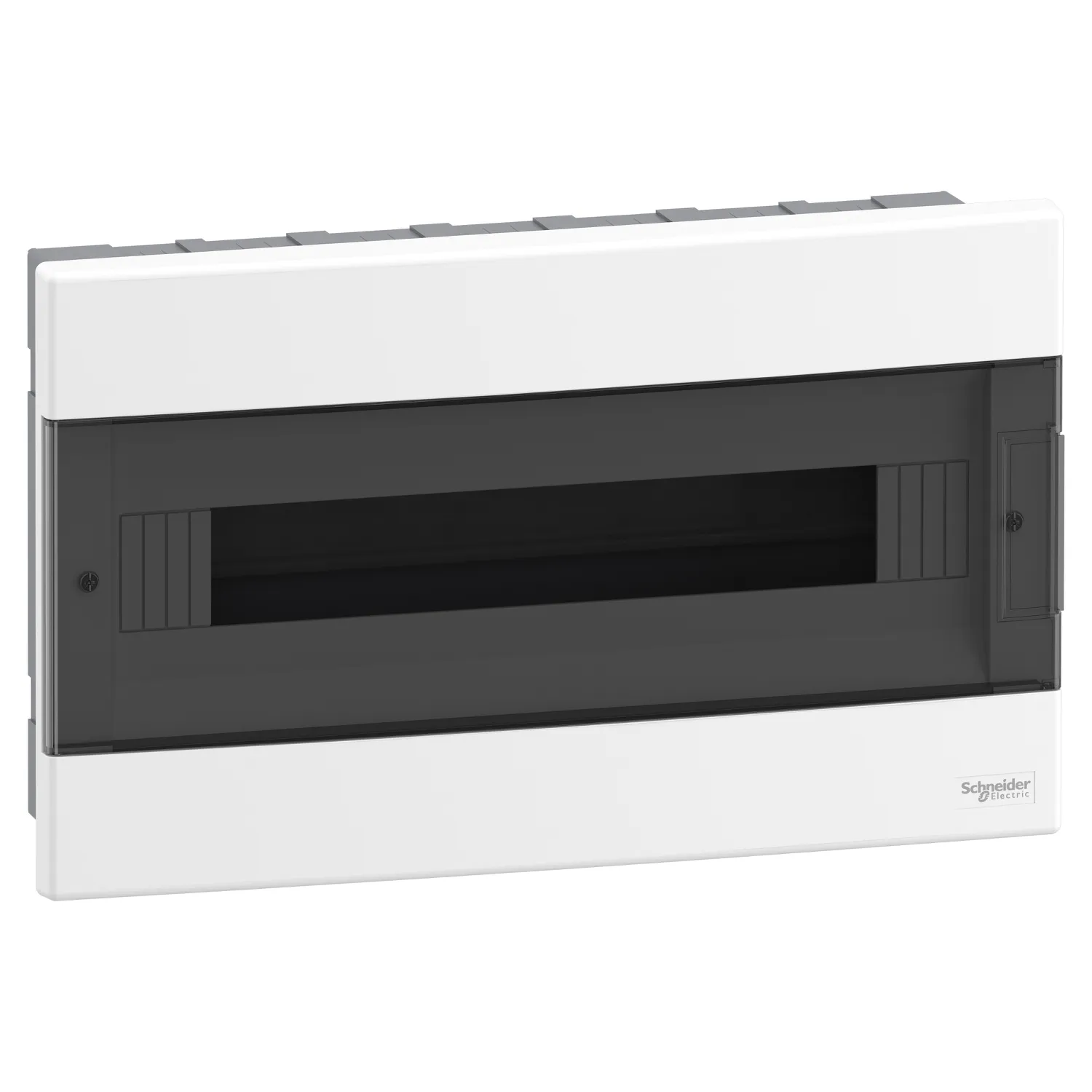 Easy9EU, Cofret cu montaj incastrat, 1x18 Module, usa fumurie, cu 2 blocuri terminale EZ9EUA118