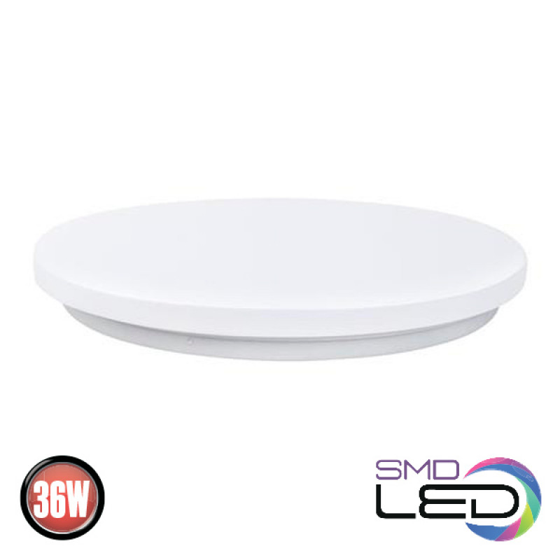 Plafoniera, Horoz, LED, Alba, 36W, 6400K, lumina rece, 180-265V, ELECTRON-36, D385, 027-010-0036-020