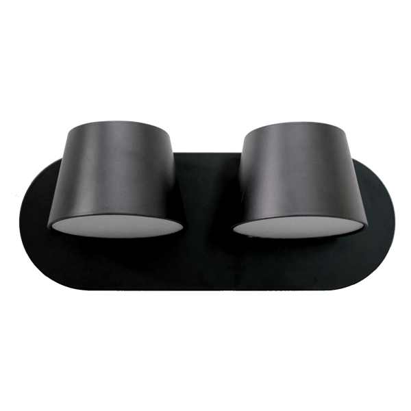 Aplica, Elmark, Malia, LED, 2X12W, Lumina neutra (4200K), Negru, 95Malia24Led/Bl