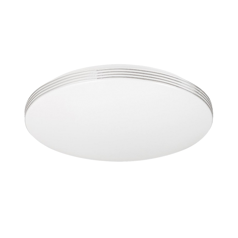 Plafoniera Elmark, Neos, LED, 18W, cu telecomanda, CCT ( 2700/3000/6400k ) Alb, Crom, D350mm, 95Neos18Led