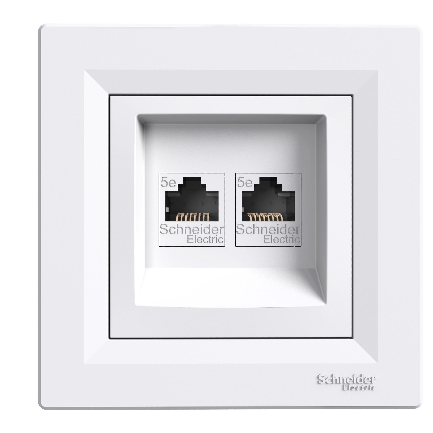 Asfora 2X Priza De Date Rj45 Cat.5E Utp Alb Schneider EPH4400121