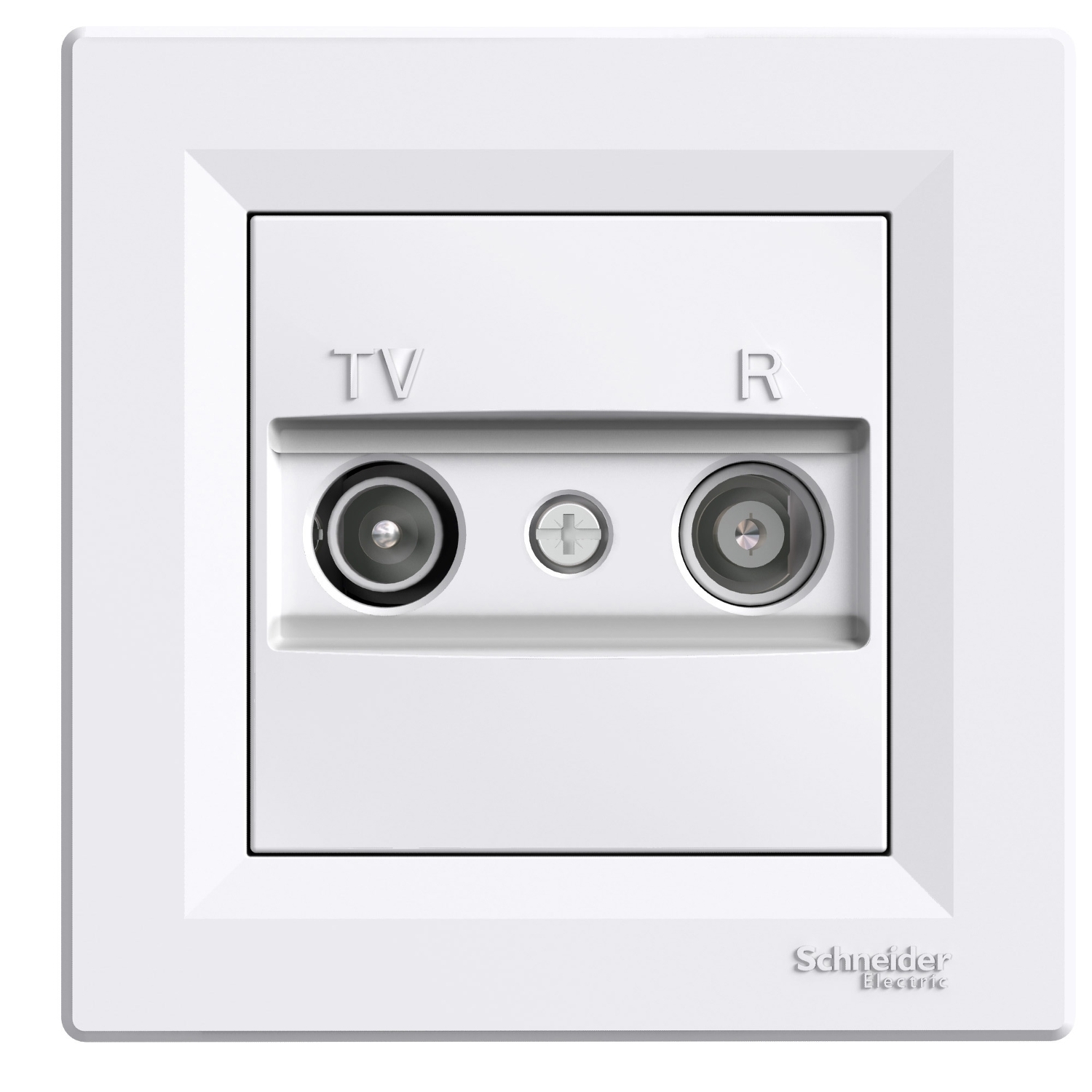 Asfora Priza De Trecere TV + FM 4Db Alb Schneider EPH3300221