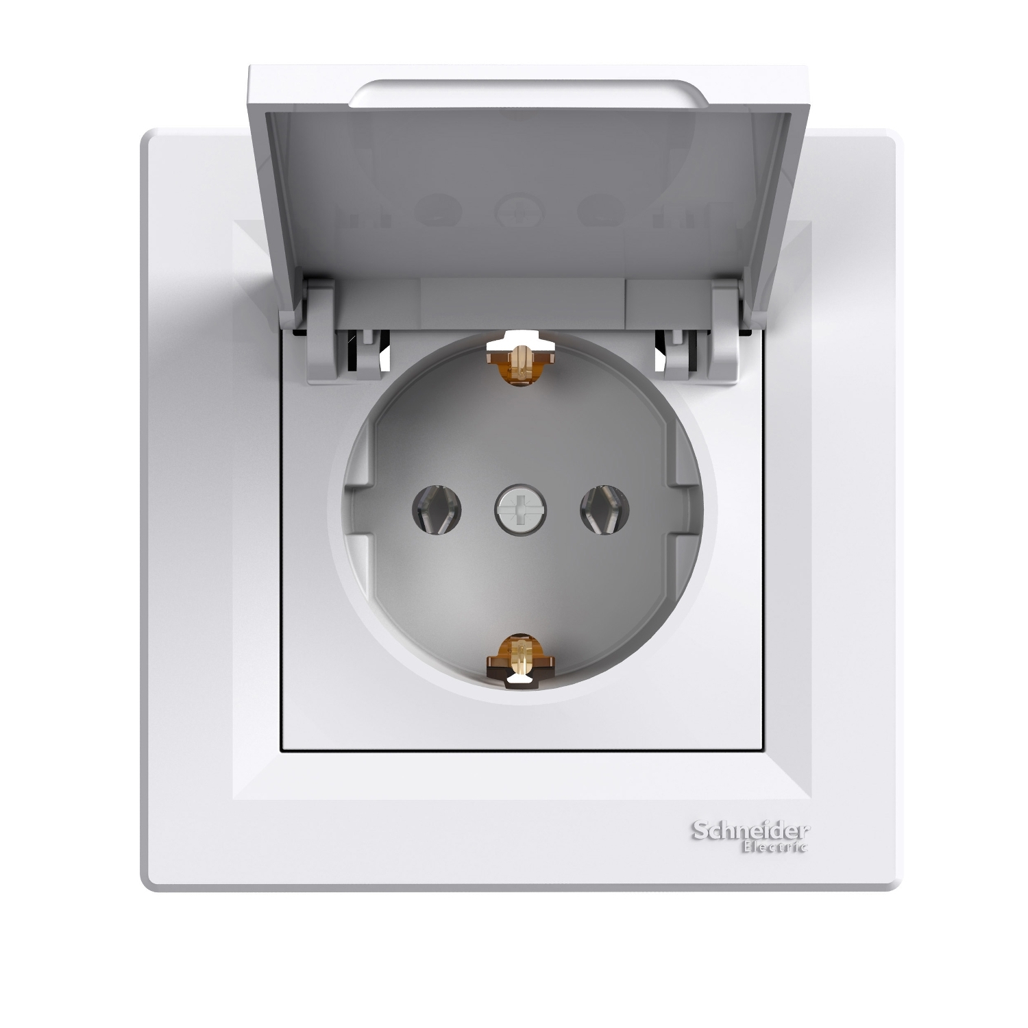 Asfora Priza Schuko Cu Impamantare 16A Capac Alb Schneider EPH3100121