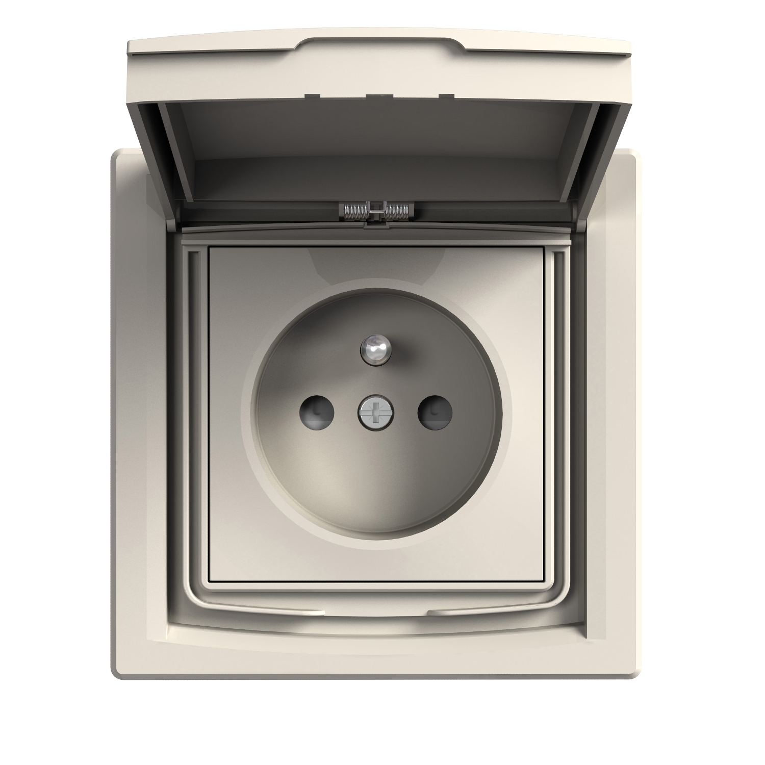Asfora Priza schuko Obturatoare Pin Alb Ip44 Schneider EPH2800323