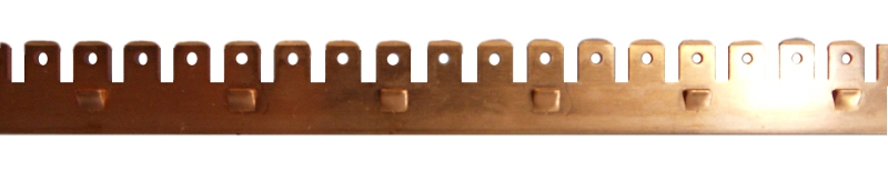 Busbar 80A Bipolar 2P 16mm² pas=9mm MODUL-CONNECT