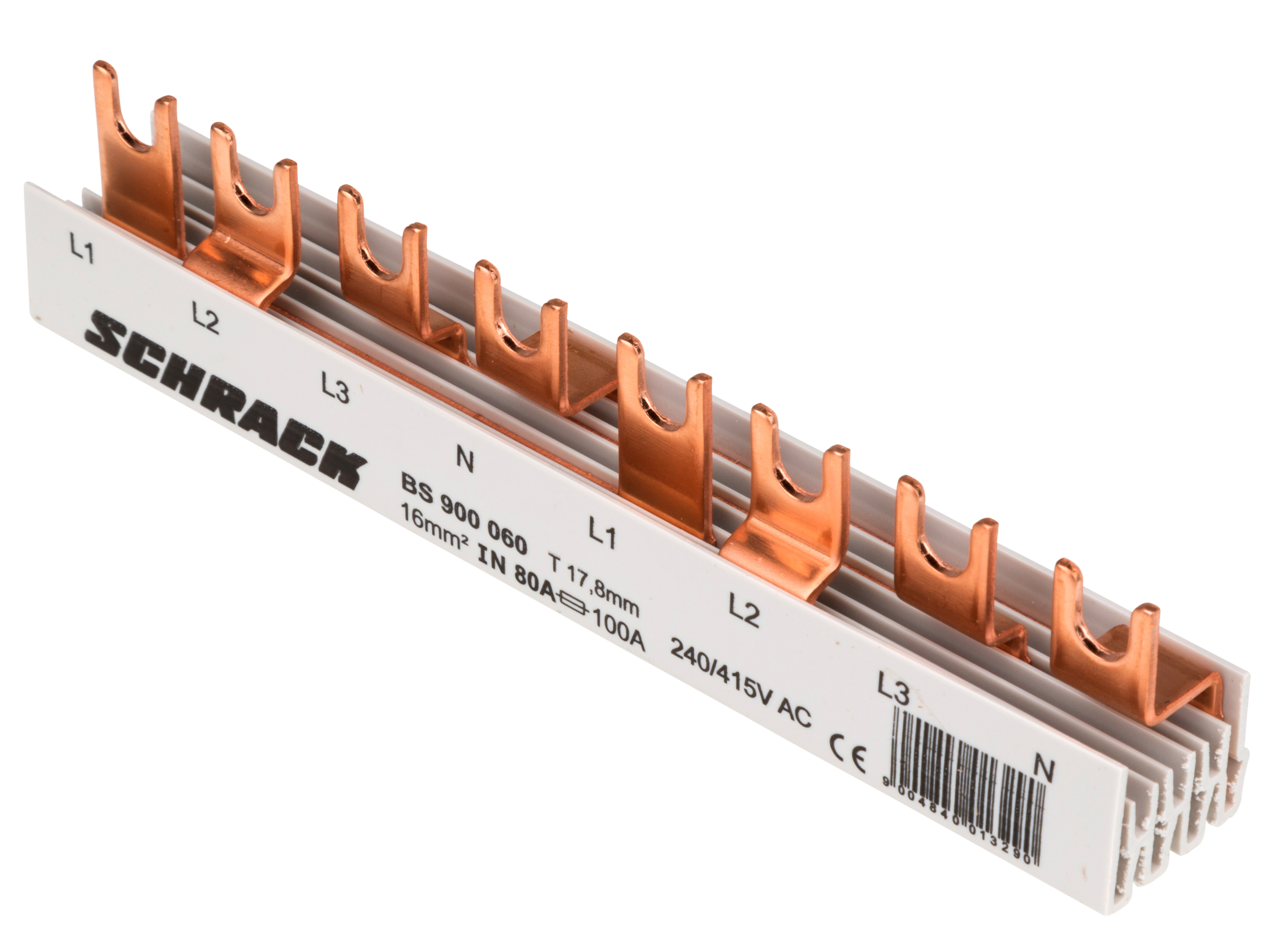 Busbar 1x dif. 4P 4x prot. supratens. 4P 8UH
