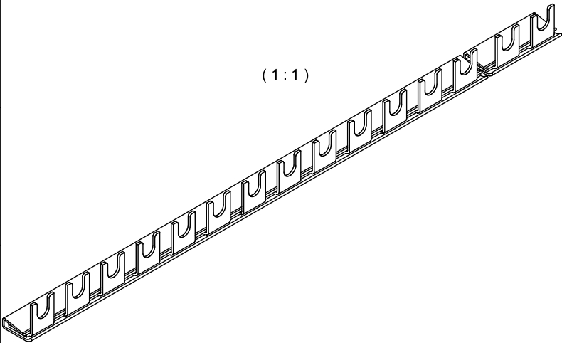 Busbar, cu, contacte, furca, 1p, 16mm²