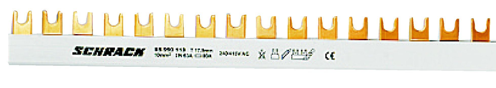 Busbar cu contacte furca 3P 16mm²