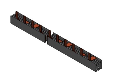Busbar, furca, 3P, 1UH, 10mm² BSA90121--