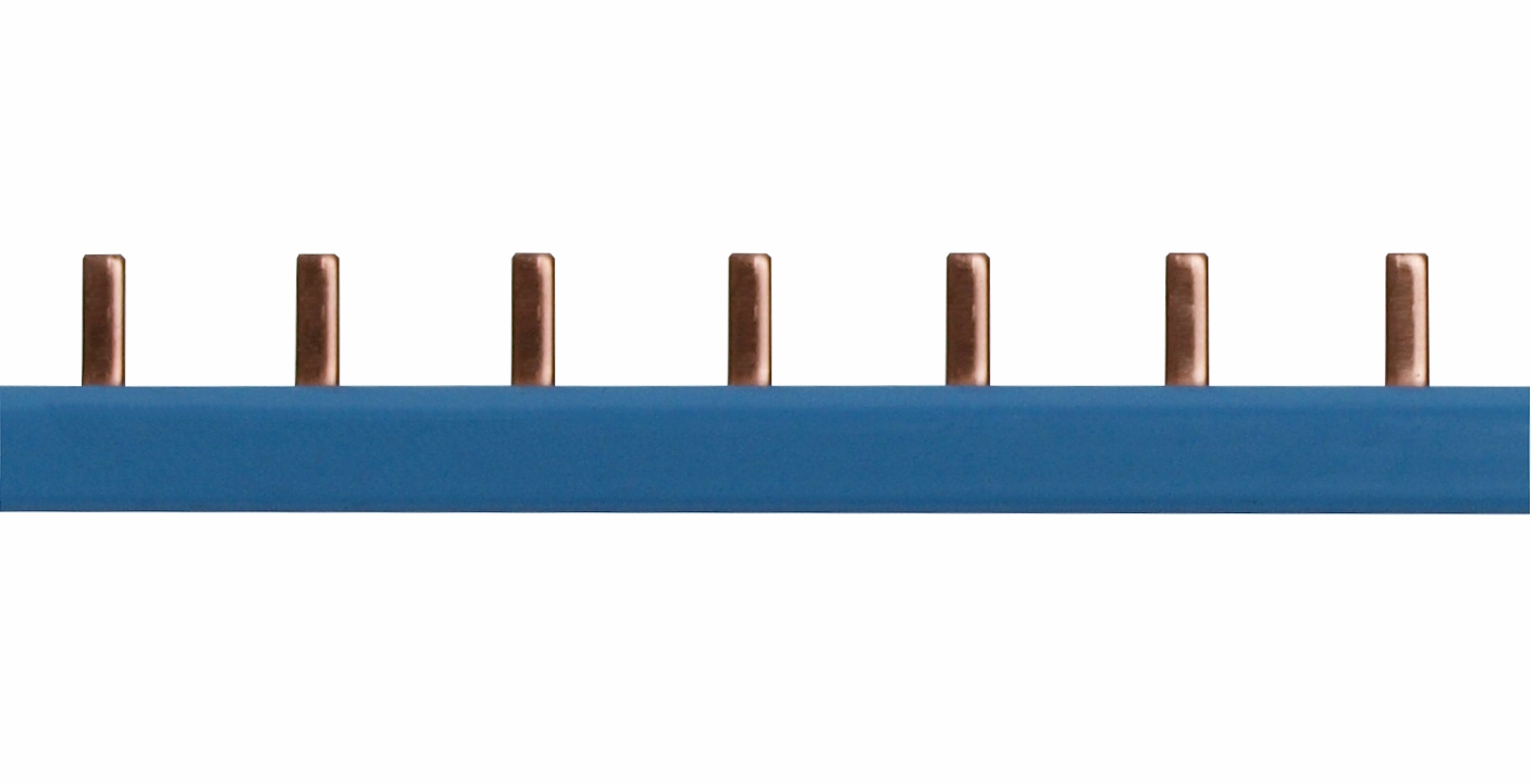 Busbar cu lamele 1P albastru 1m pentru 1P+N 1UH