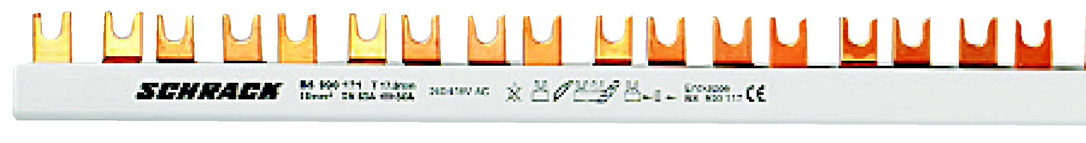 Busbar, cu, contacte, furca, 10mm², L1/L2/L3/N, 4P, 56UH BS990121--