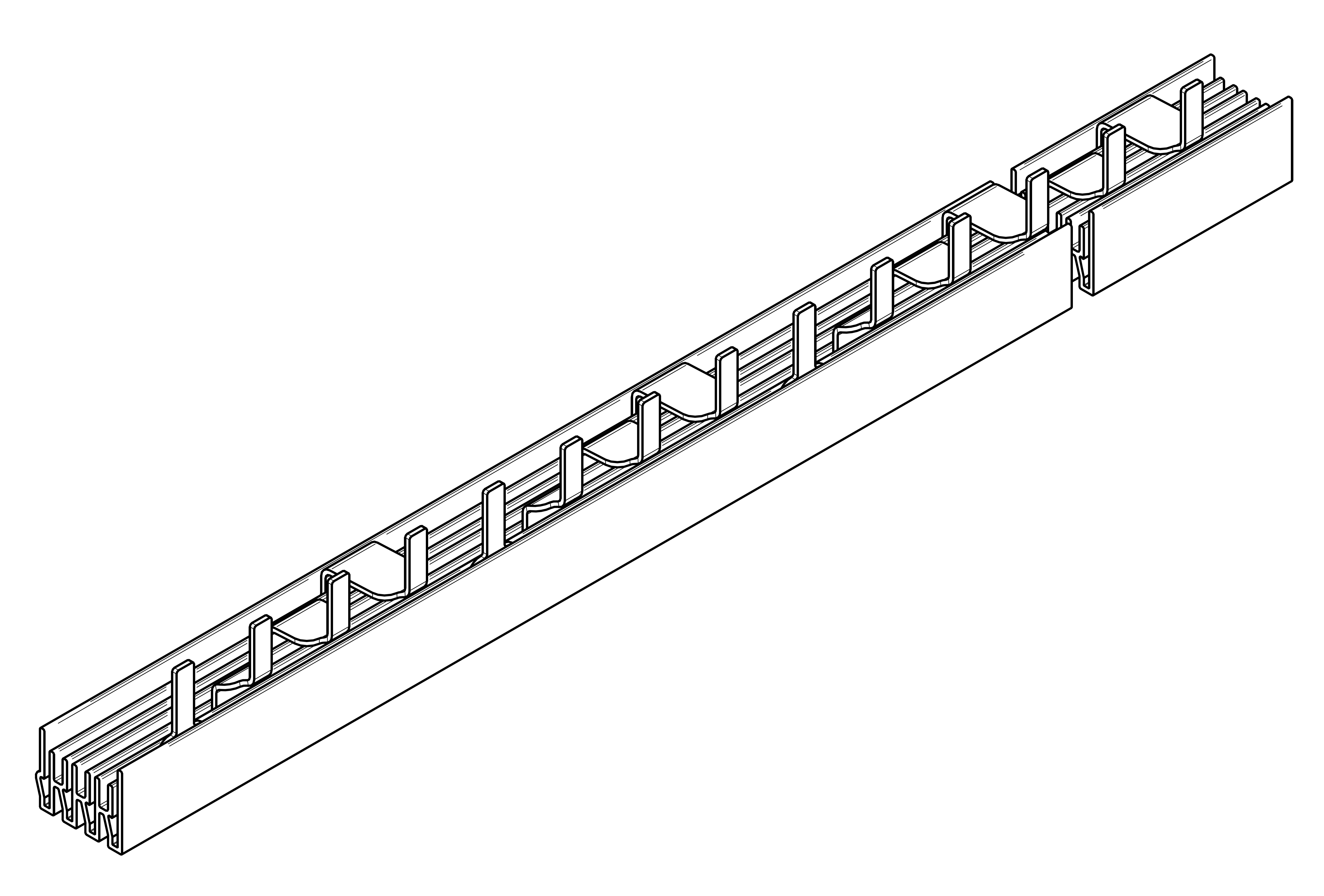 Busbar, cu, contacte, pin, 17.8mm, 10mm², 4P BS990126--