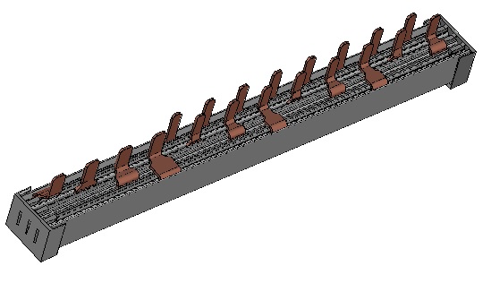 Busbar, pentru, diferențial, 4P, +, 8x1P+N, 12M BSA90170--