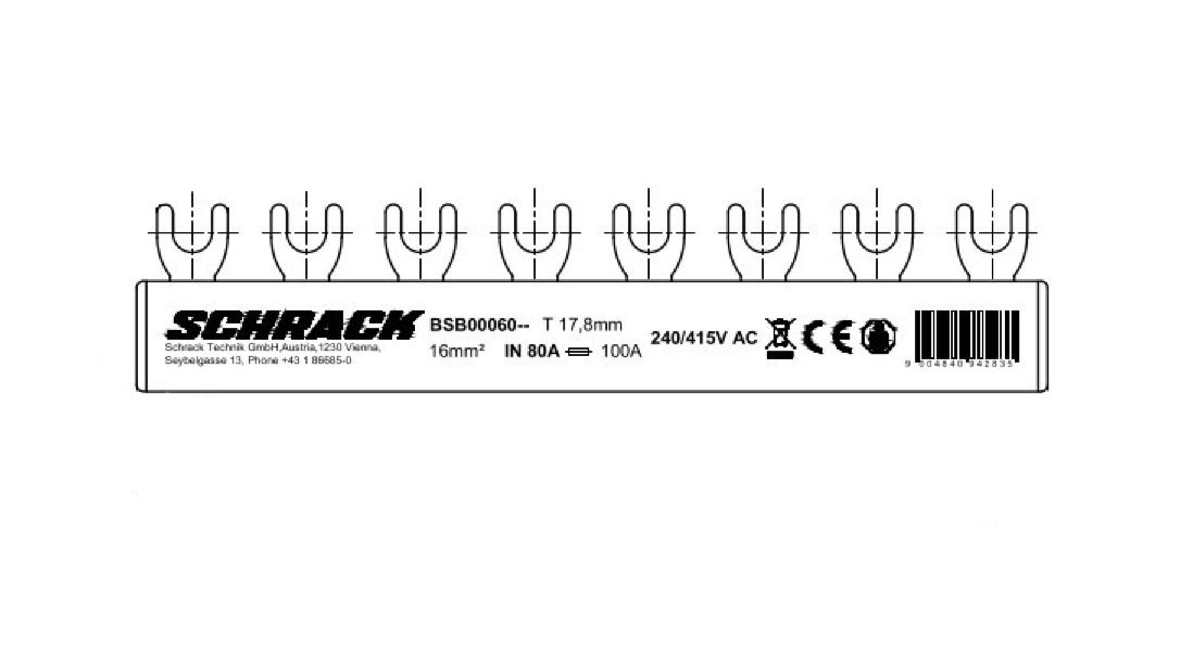 Busbar, 1, dif, 4p, 4, descarcatoare, 1, sig, aut, 3p+n, 12m, 10mm²