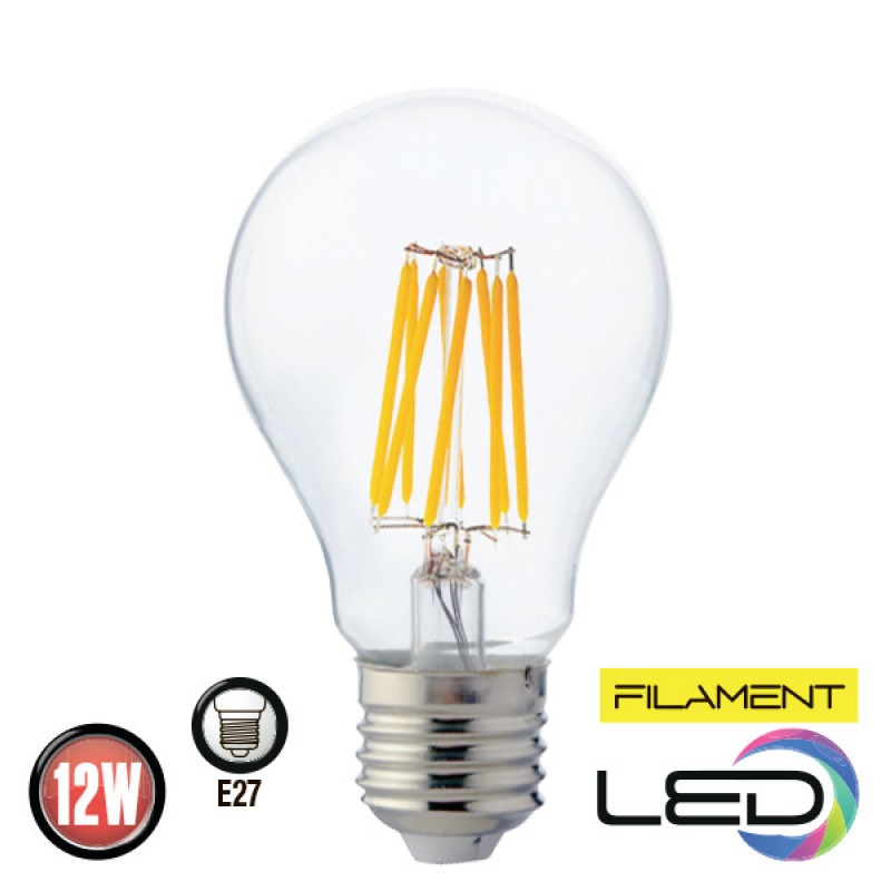BEC FILAMENT LED 12W 4200K E27 220-240V FILAMENT GLOBE-12 HOROZ 001-015-0012-030 0LED-001-015-0012-030
