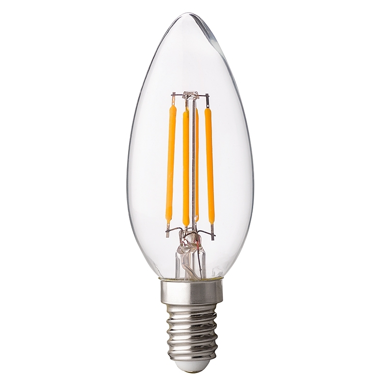 Bec LED, Cu Filament, Dimabil, tip con, 4W, E14, 4200K, Lumina neutra, Ultralux, LFC41442D