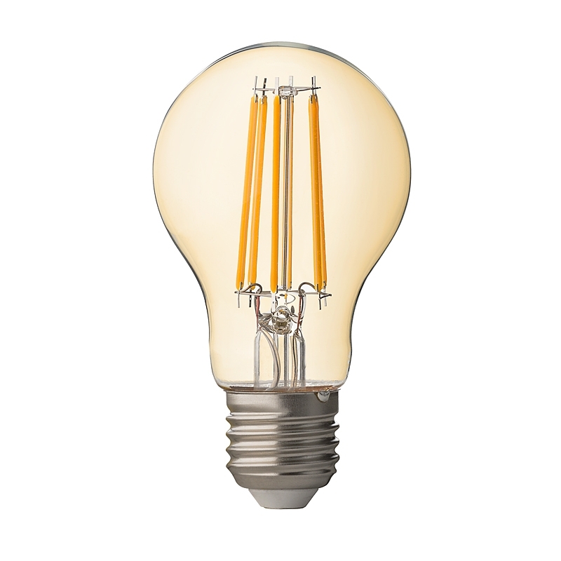 Bec LED, Filament Dimabil, 7.5W, E27, 2500K, amber, Ultralux, LFB752725D