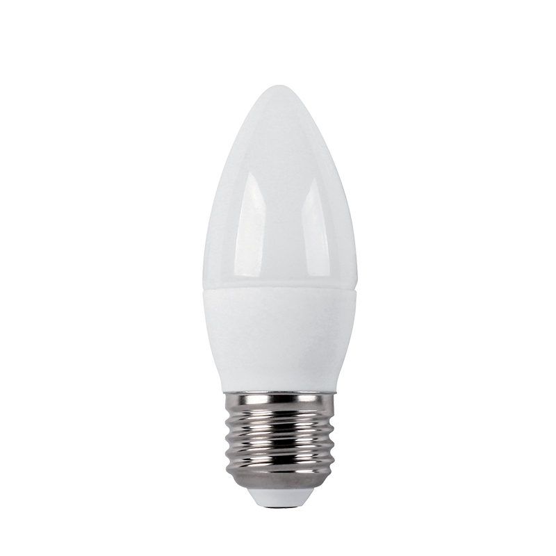 Bec LED, Lumanare, C37 SMD2835 8W E27 230V Alb, Elmark, 99LED914 